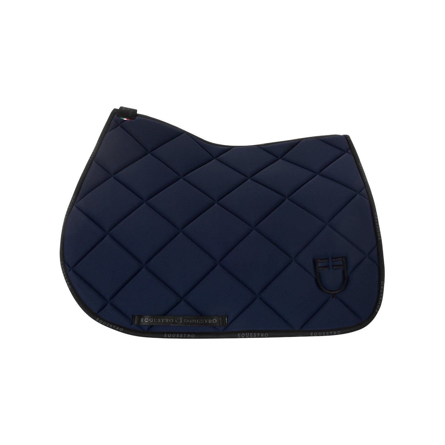 Jumping saddle pad technical fabric with logo