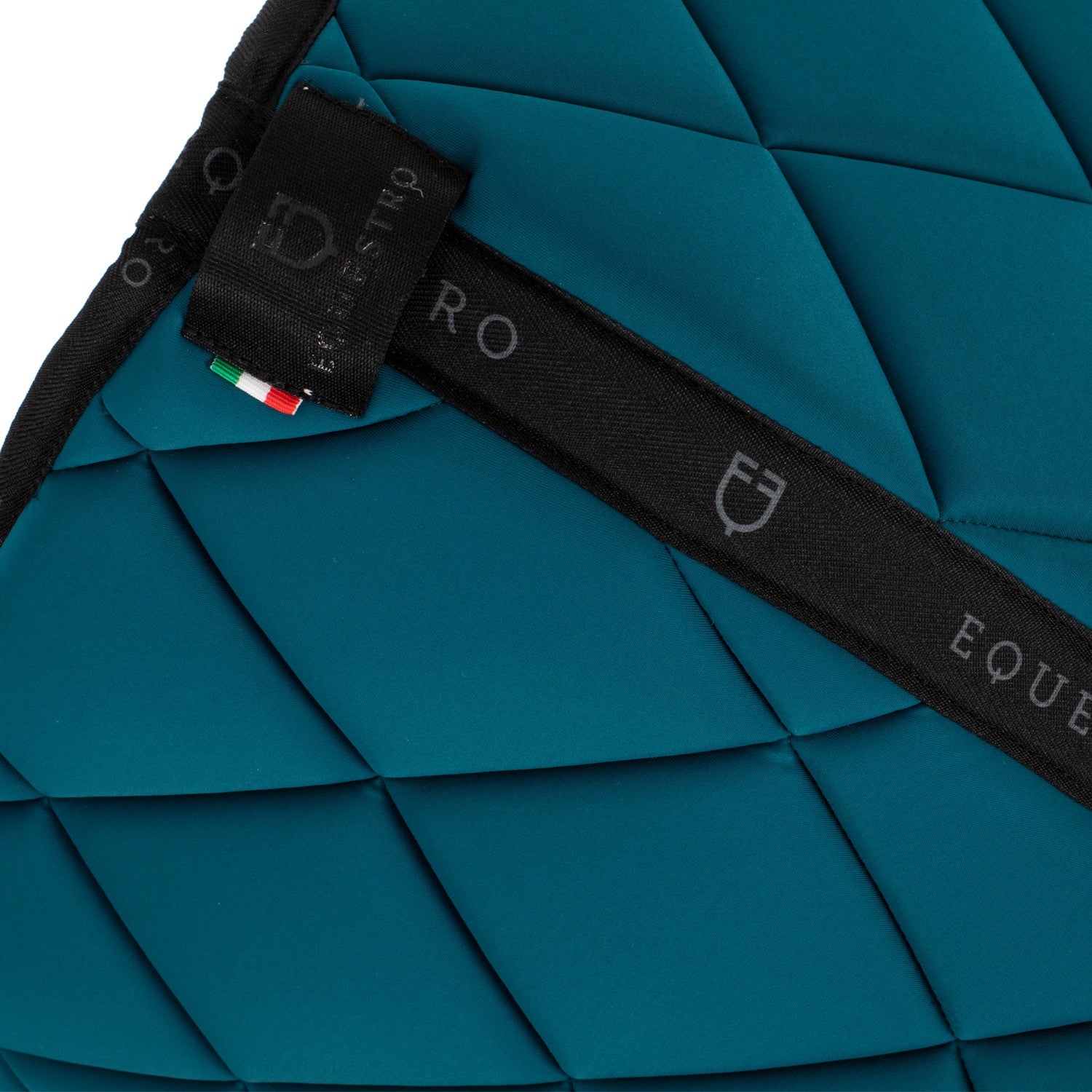 Jumping saddle pad technical fabric with logo