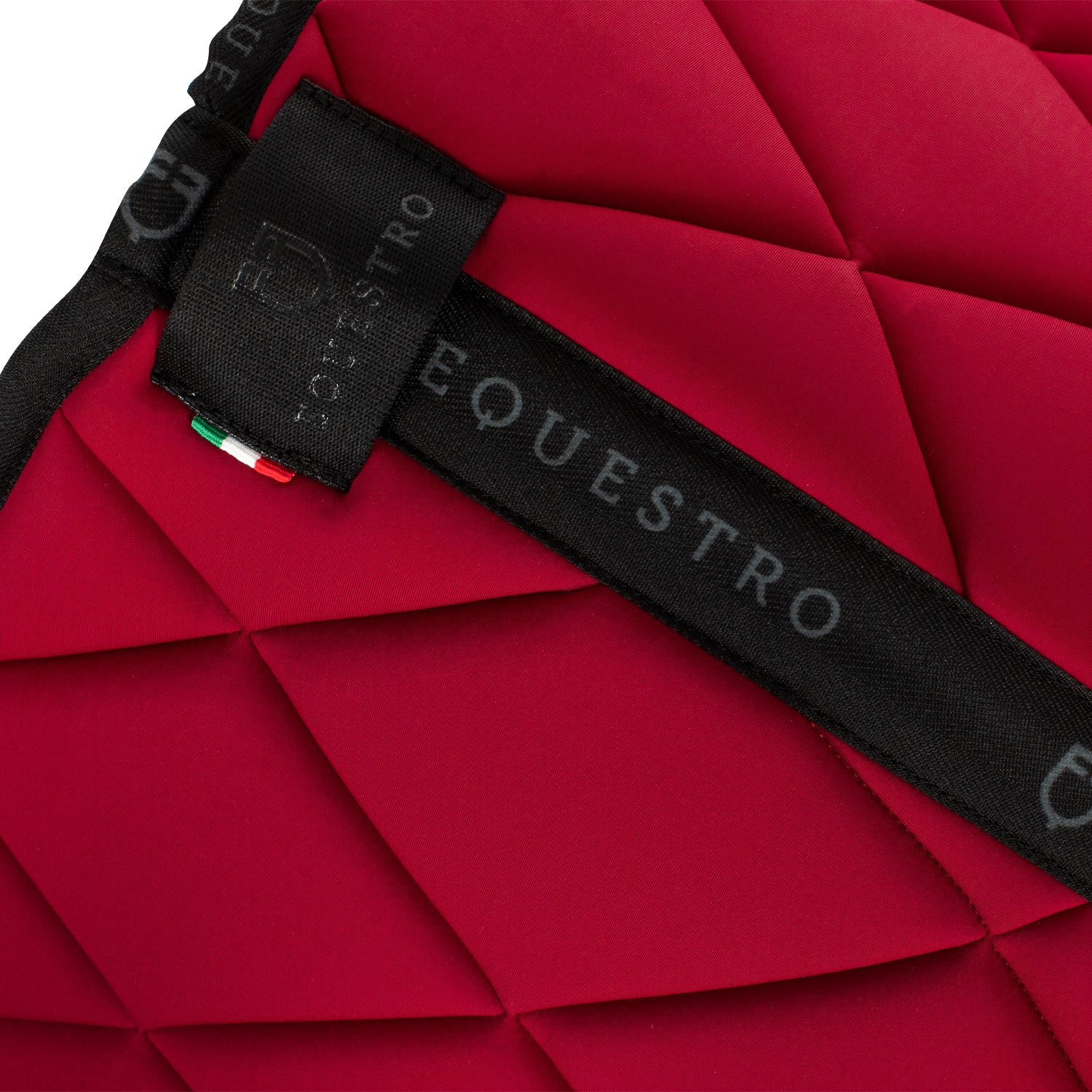 Jumping saddle pad technical fabric with logo