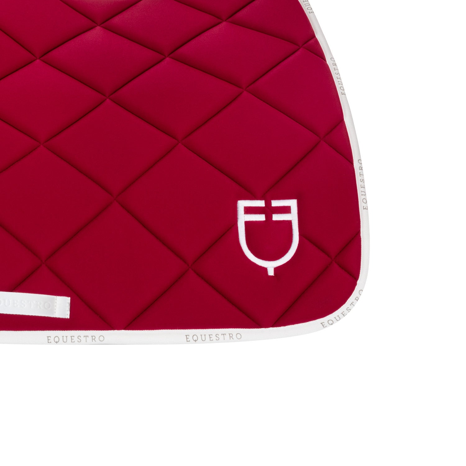 Jumping saddle pad technical fabric with logo