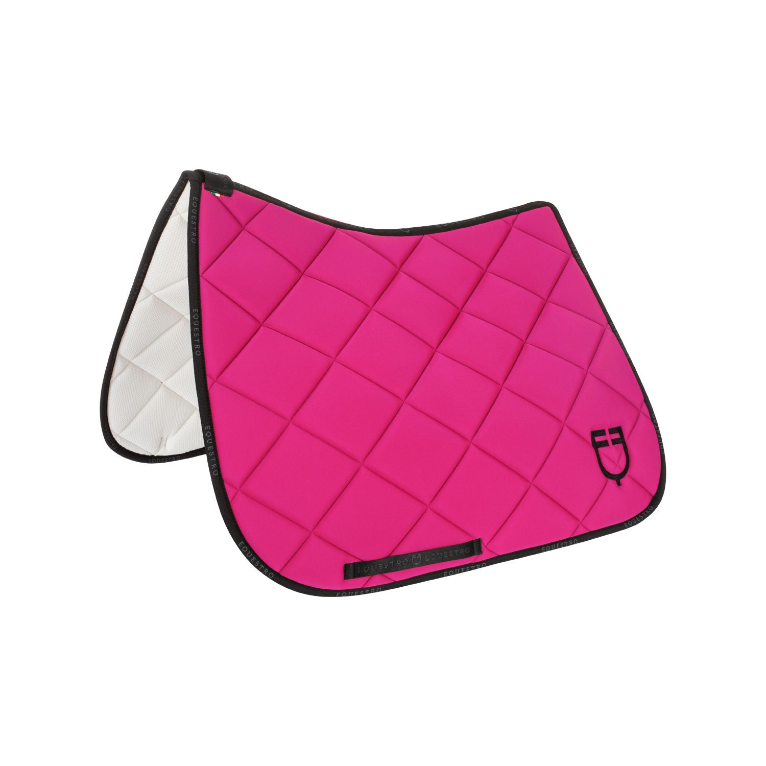 Equestro Dressage saddle pad technical fabric with logo