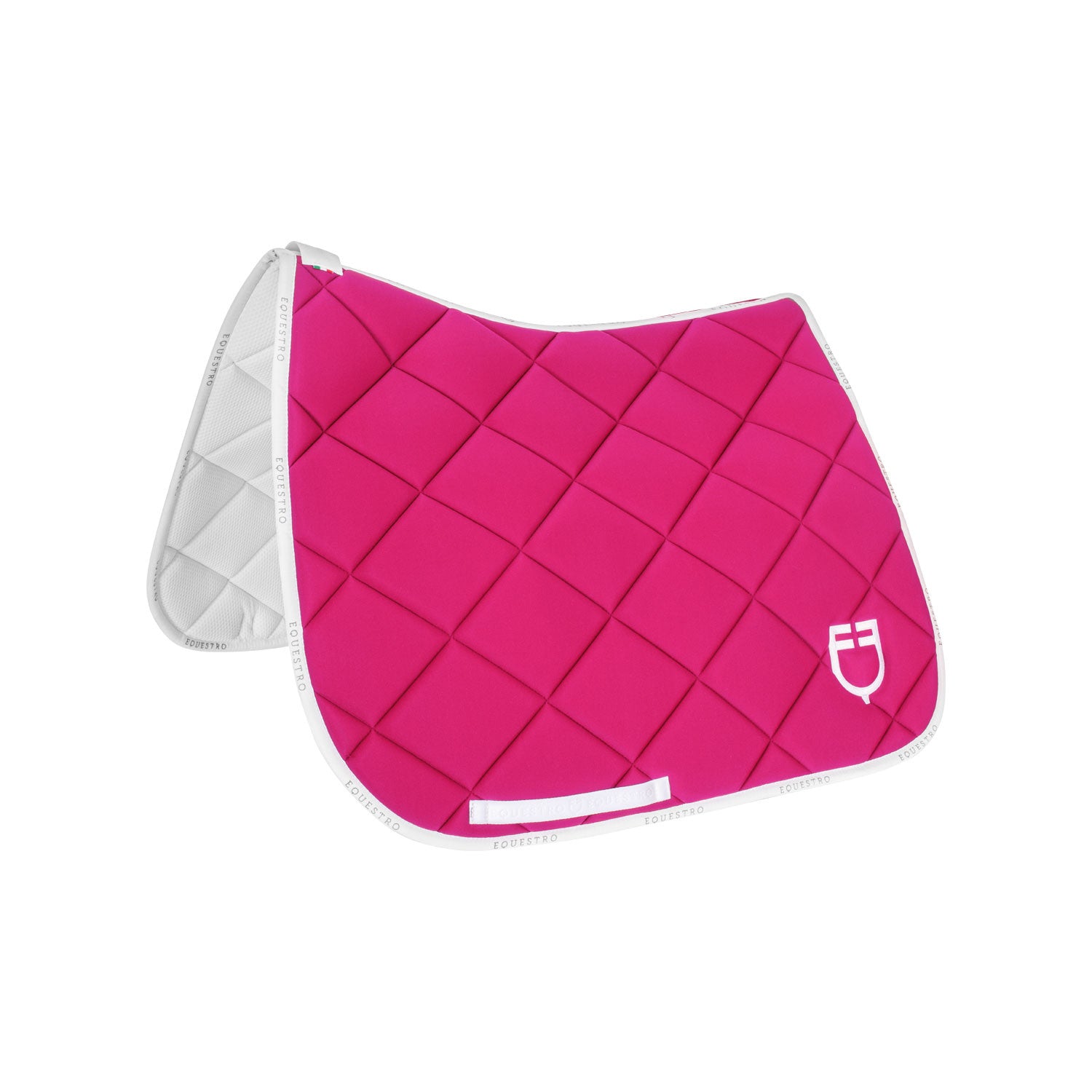 Equestro Dressage saddle pad technical fabric with logo