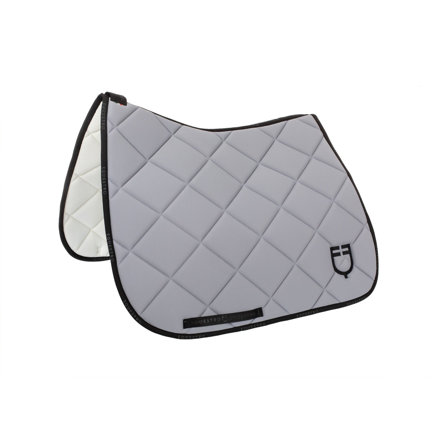 Equestro Dressage saddle pad technical fabric with logo