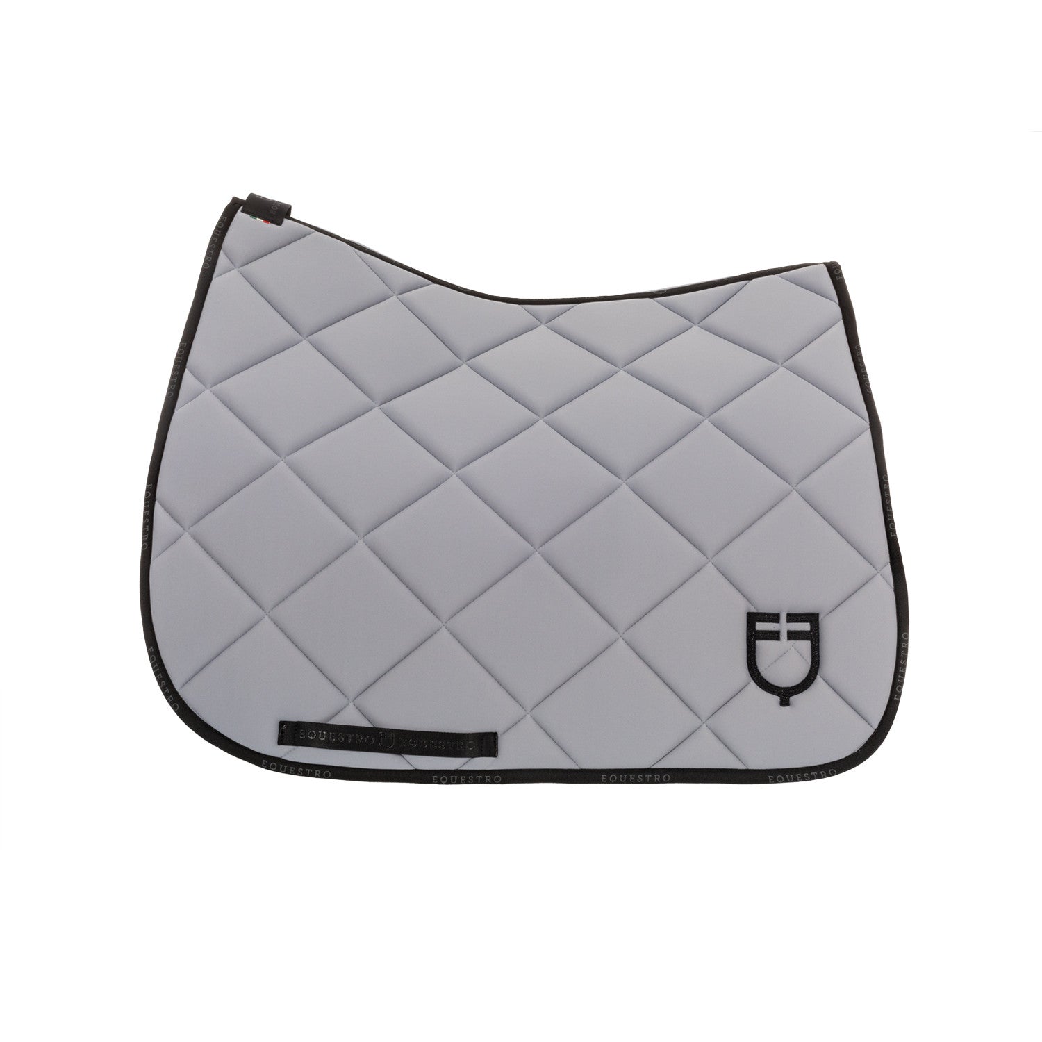 Dressage saddle pad technical fabric with logo