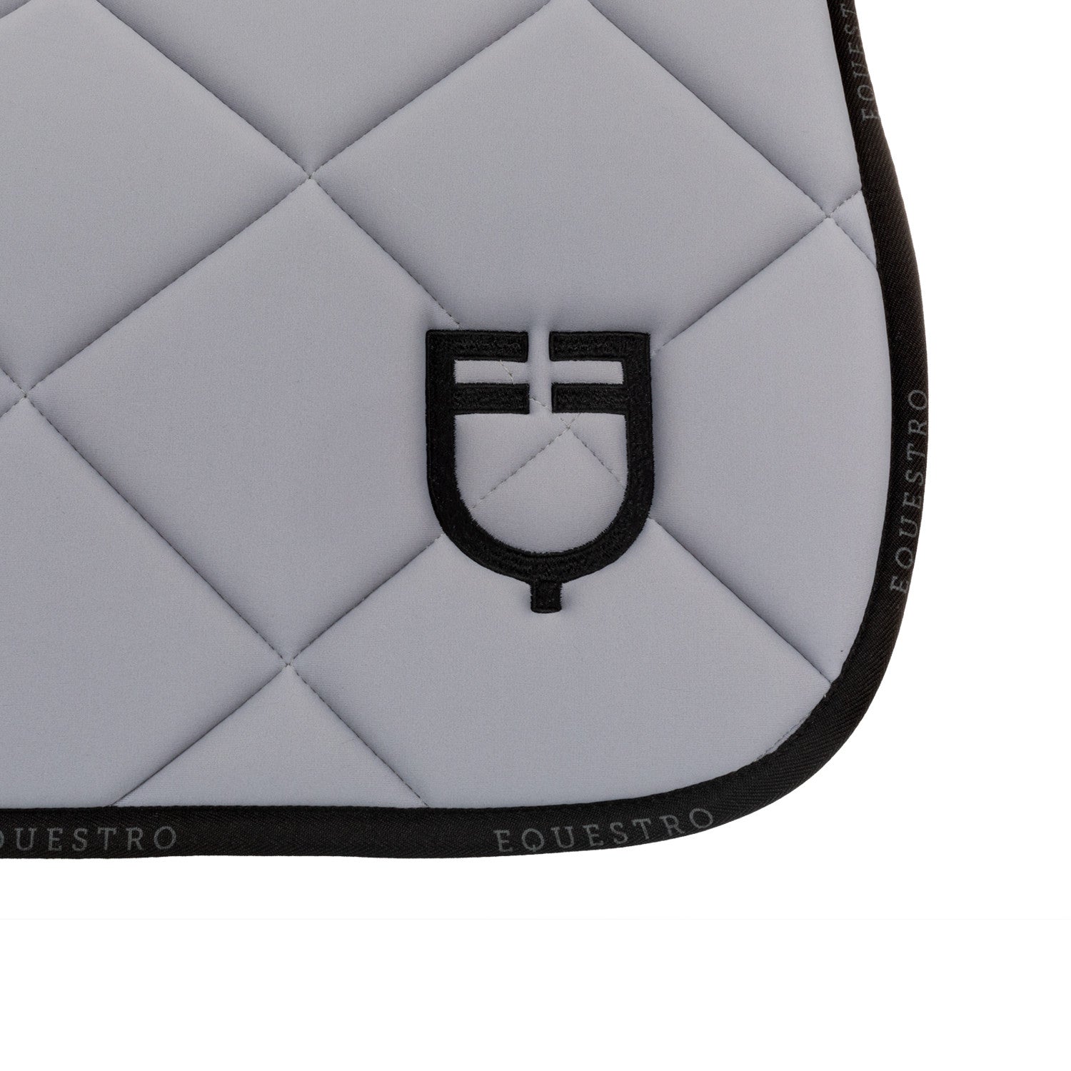 Dressage saddle pad technical fabric with logo