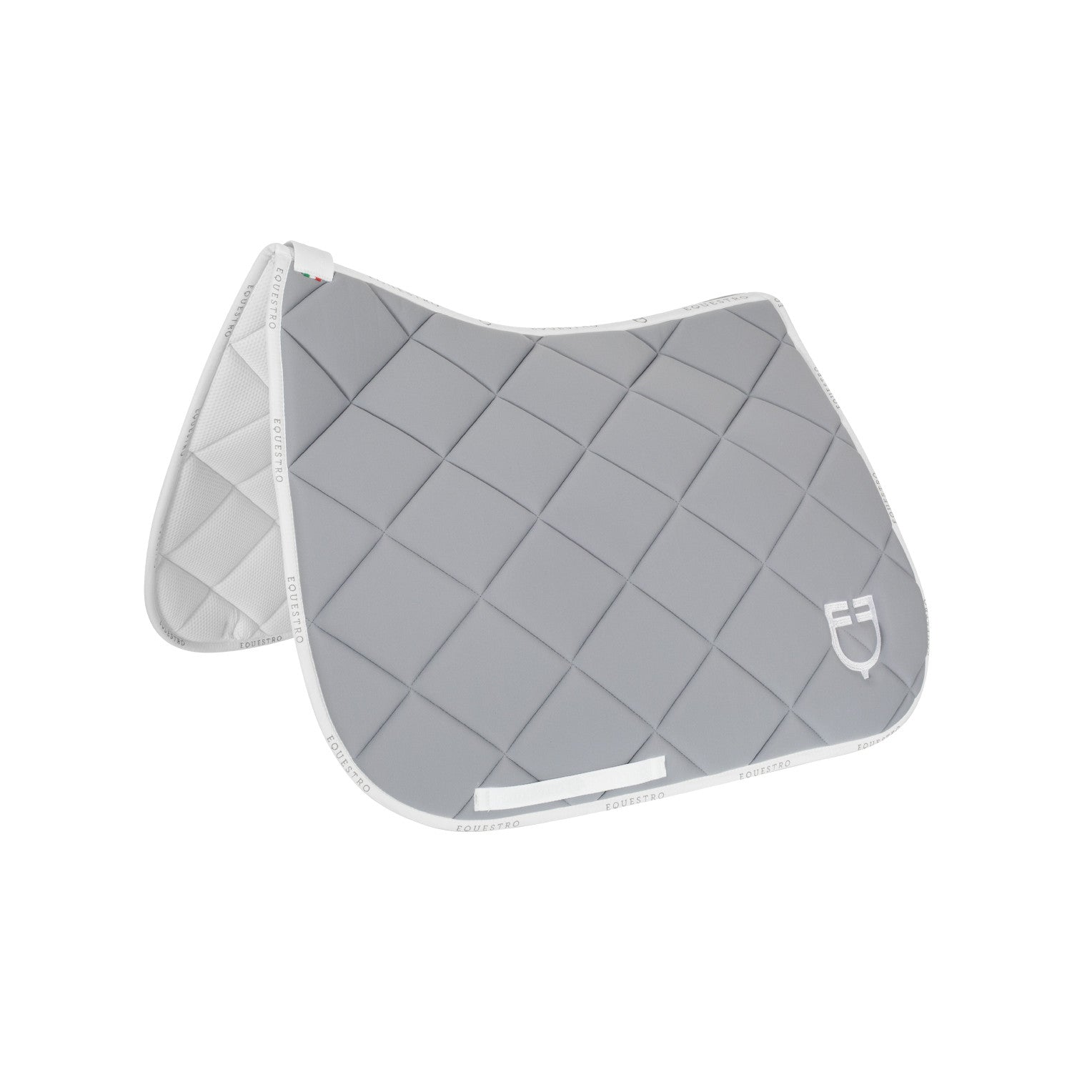 Equestro Dressage saddle pad technical fabric with logo