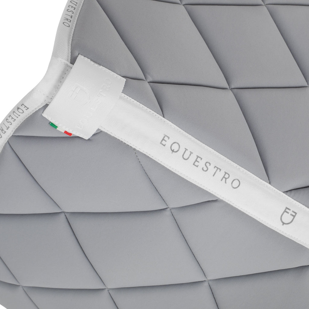 Dressage saddle pad technical fabric with logo