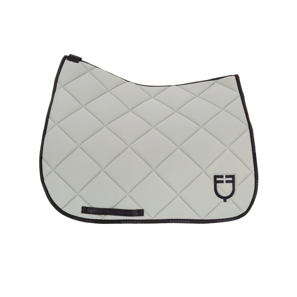 Dressage saddle pad technical fabric with logo