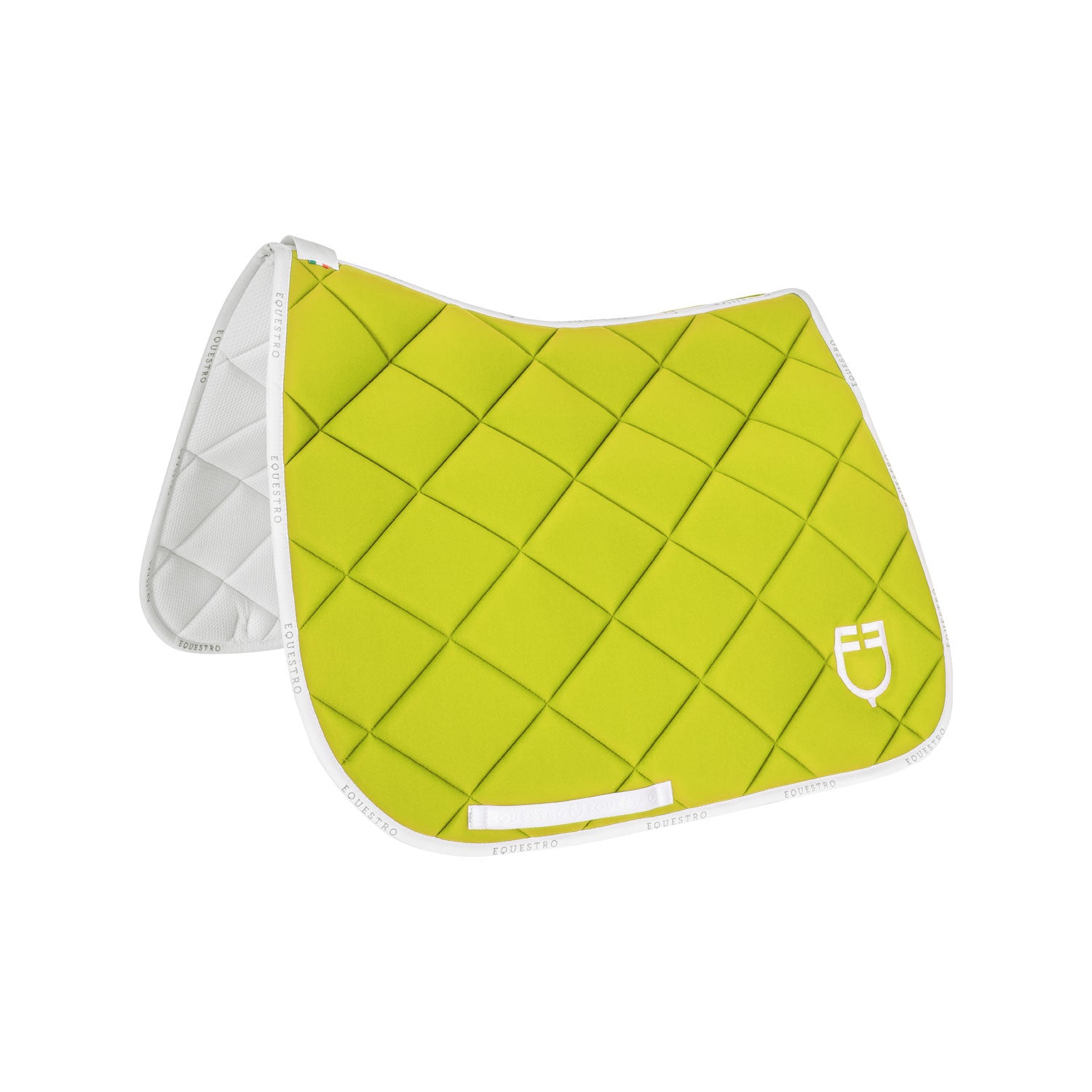 Equestro Dressage saddle pad technical fabric with logo