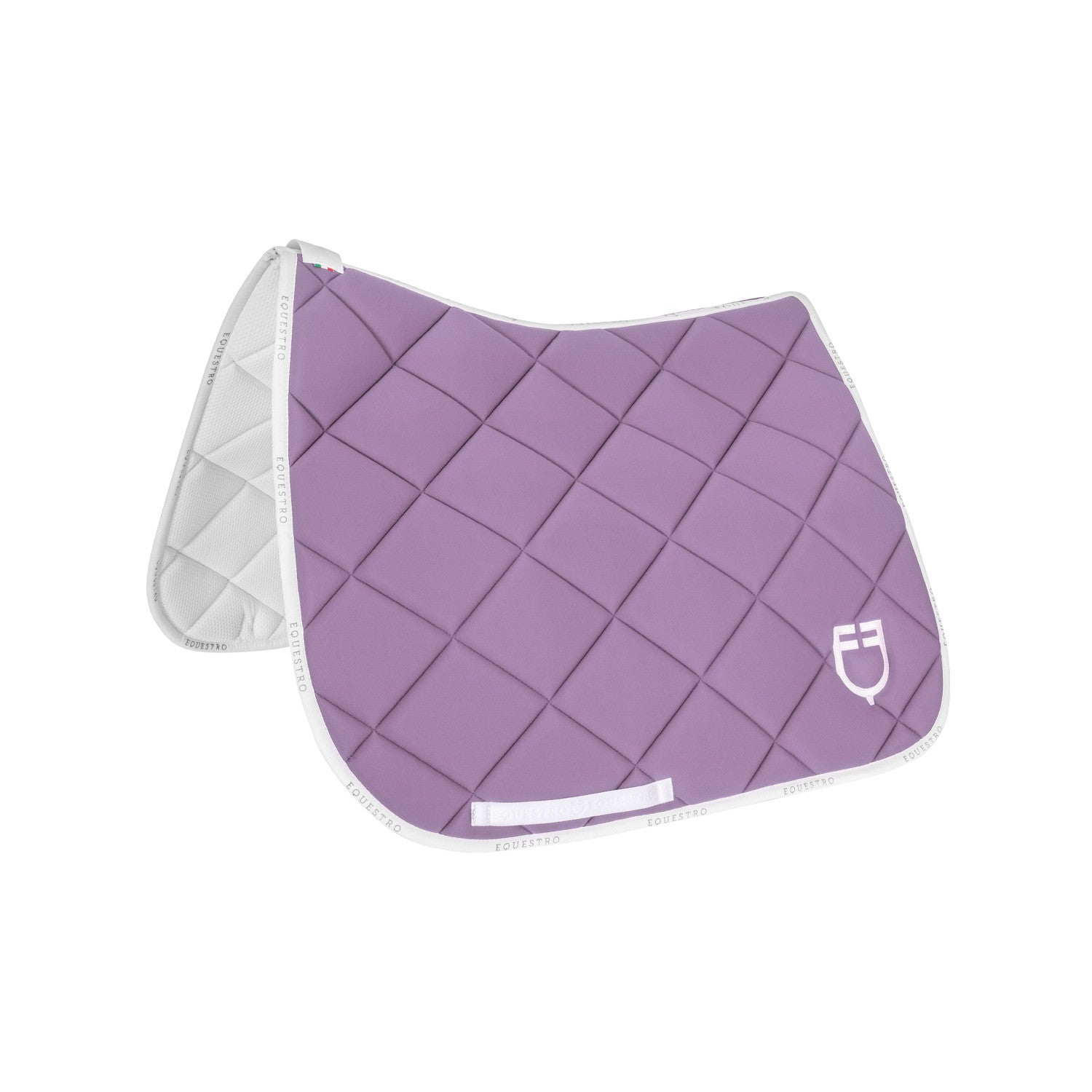 Equestro Dressage saddle pad technical fabric with logo