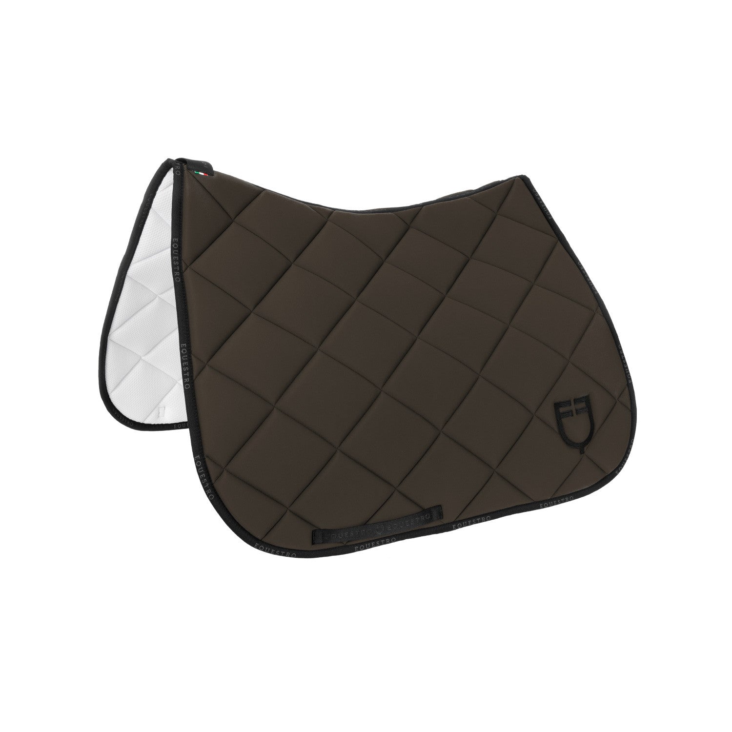 Equestro Dressage saddle pad technical fabric with logo