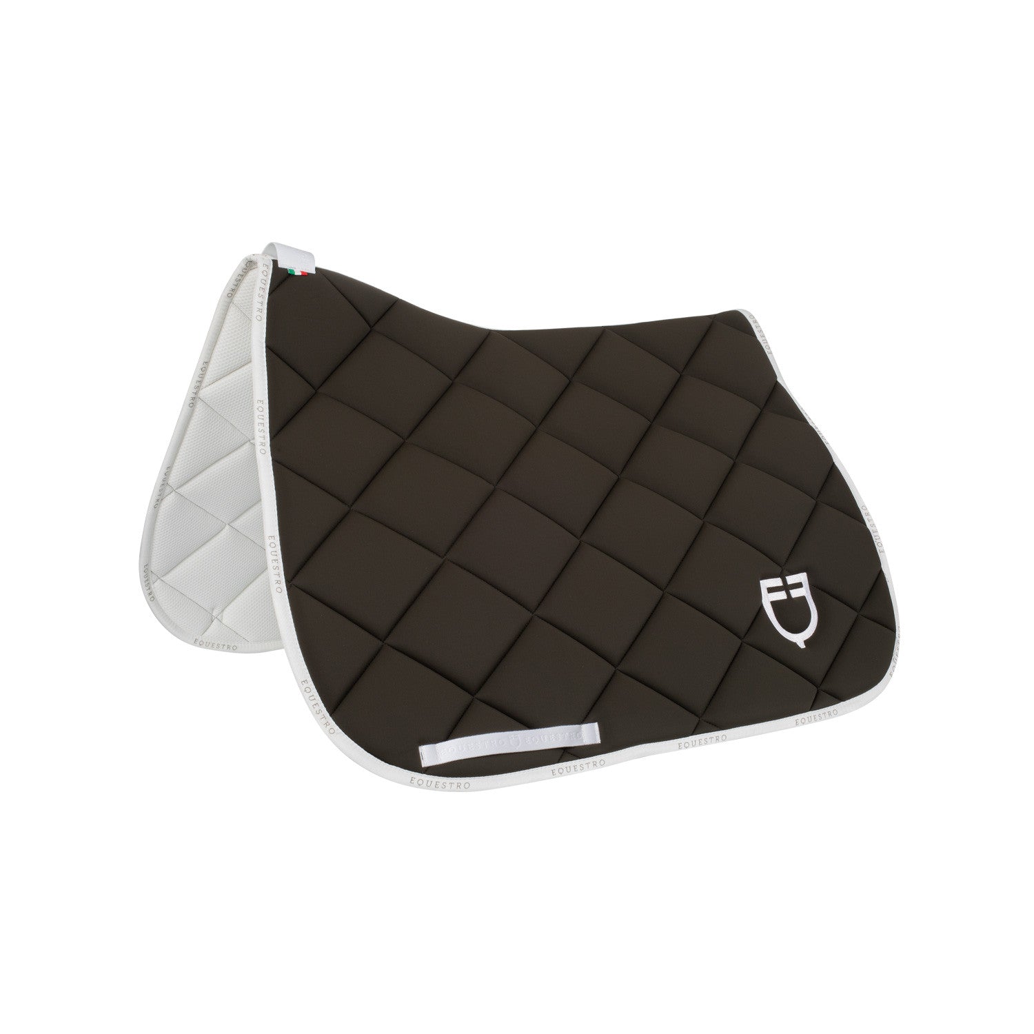 Equestro Dressage saddle pad technical fabric with logo