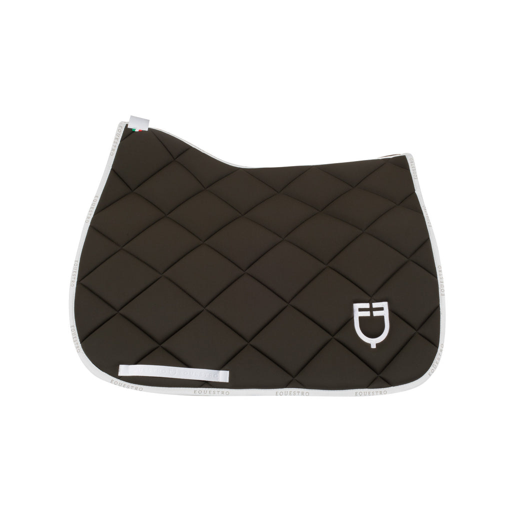 Dressage saddle pad technical fabric with logo