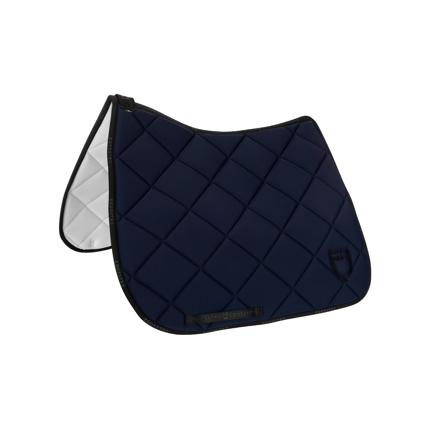 Equestro Dressage saddle pad technical fabric with logo