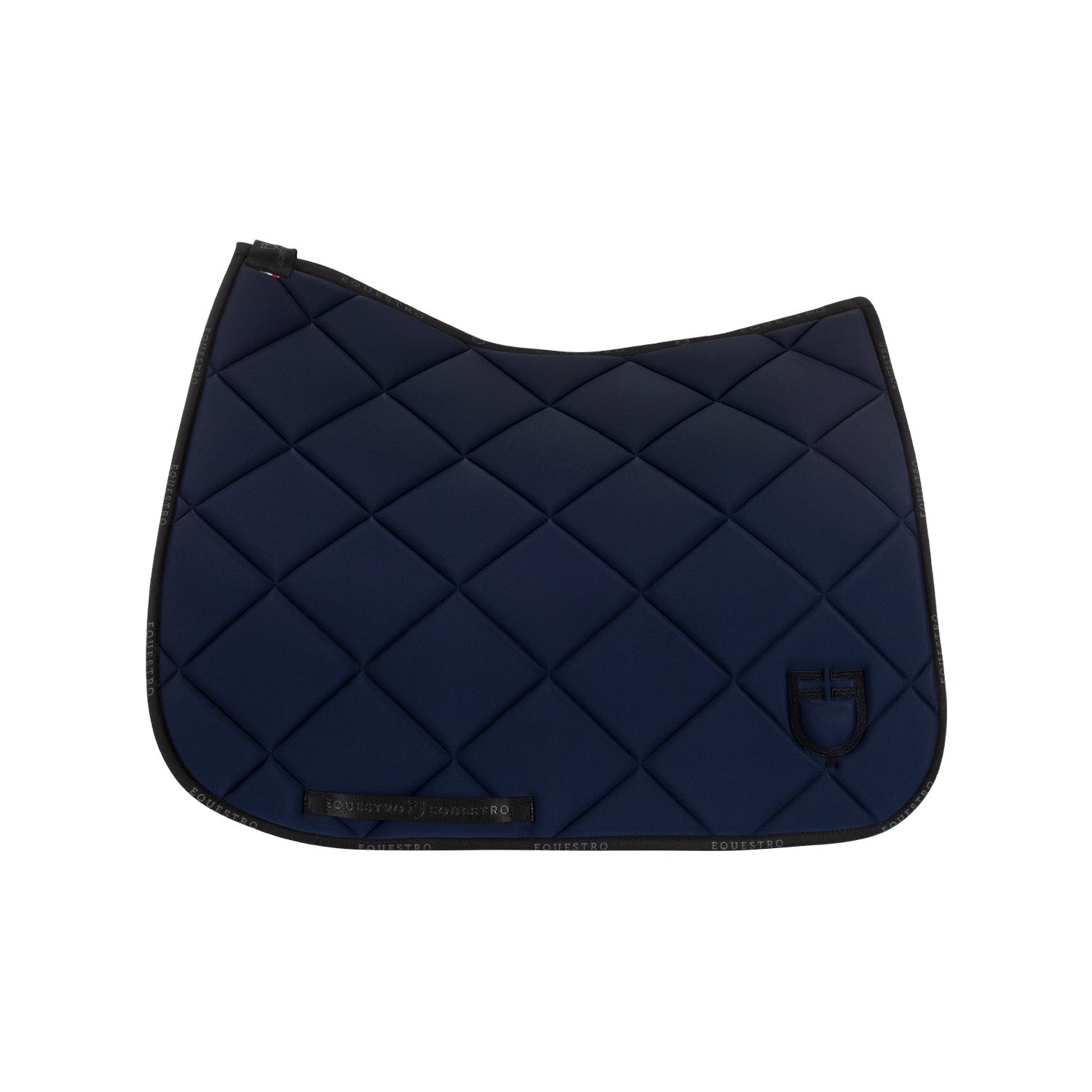 Dressage saddle pad technical fabric with logo