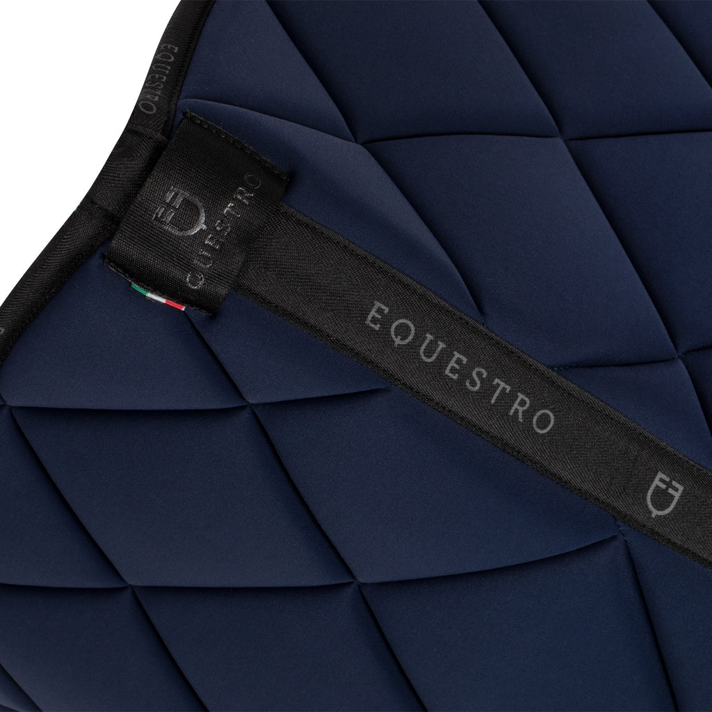 Dressage saddle pad technical fabric with logo