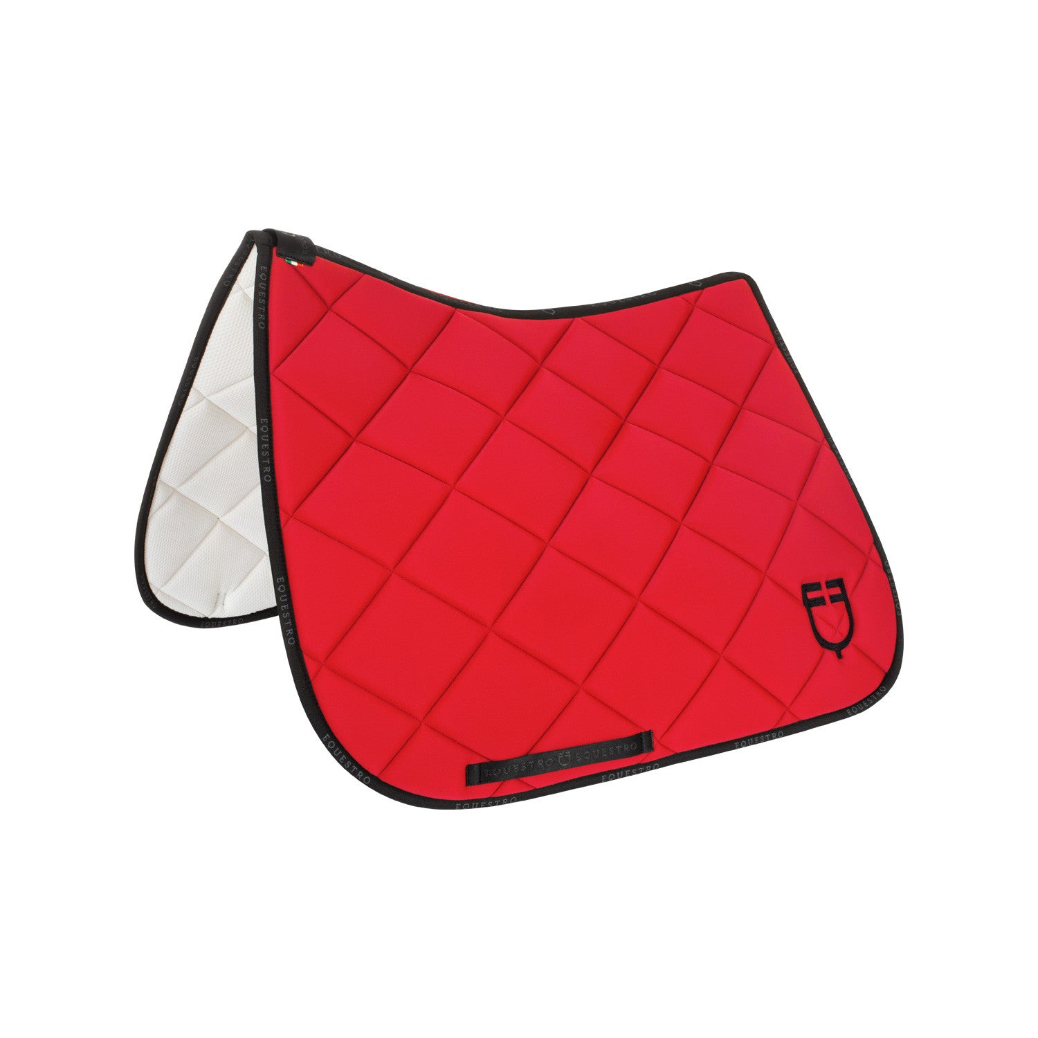 Equestro Dressage saddle pad technical fabric with logo