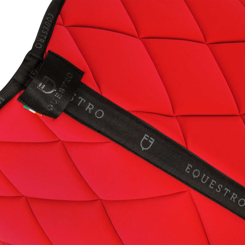 Dressage saddle pad technical fabric with logo