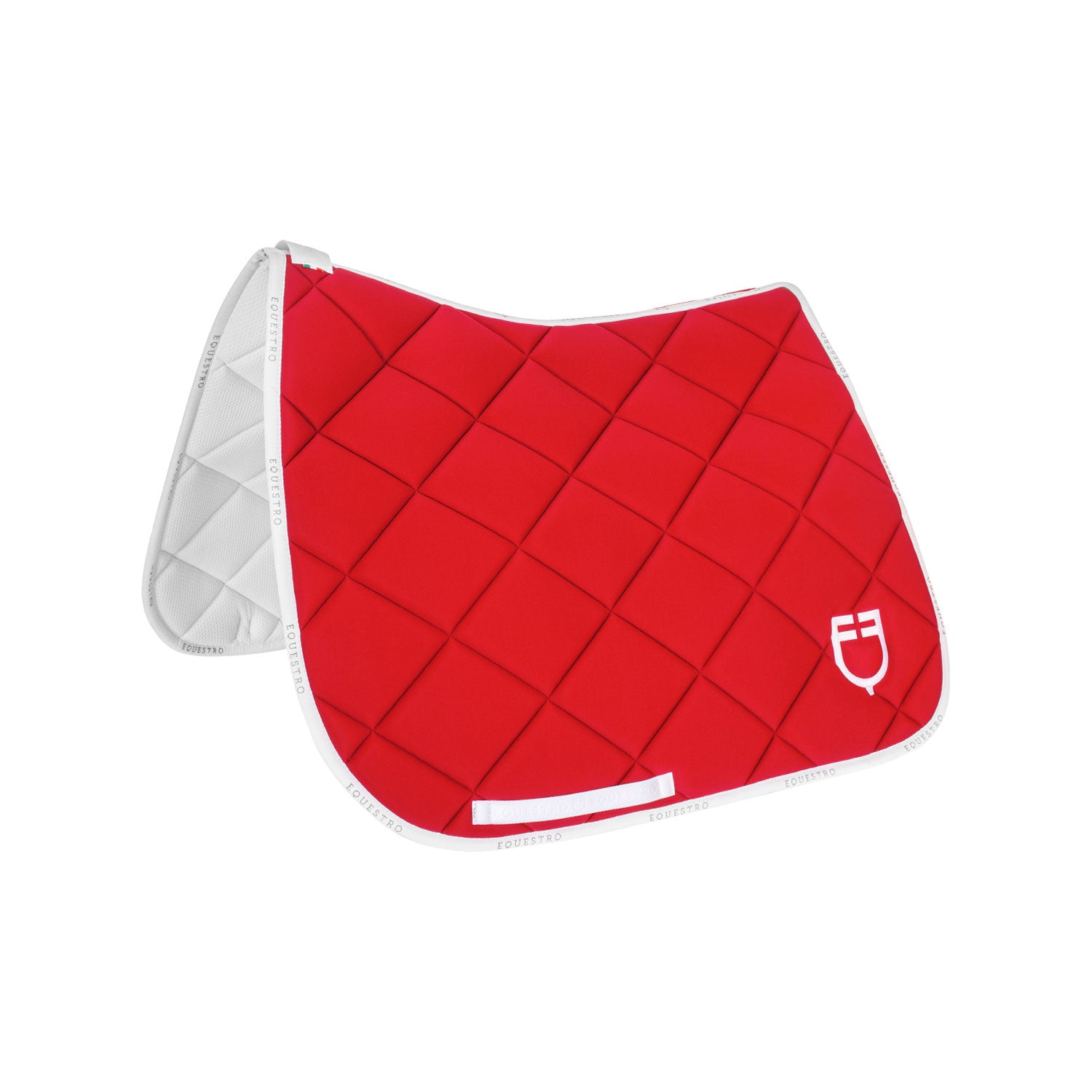 Equestro Dressage saddle pad technical fabric with logo