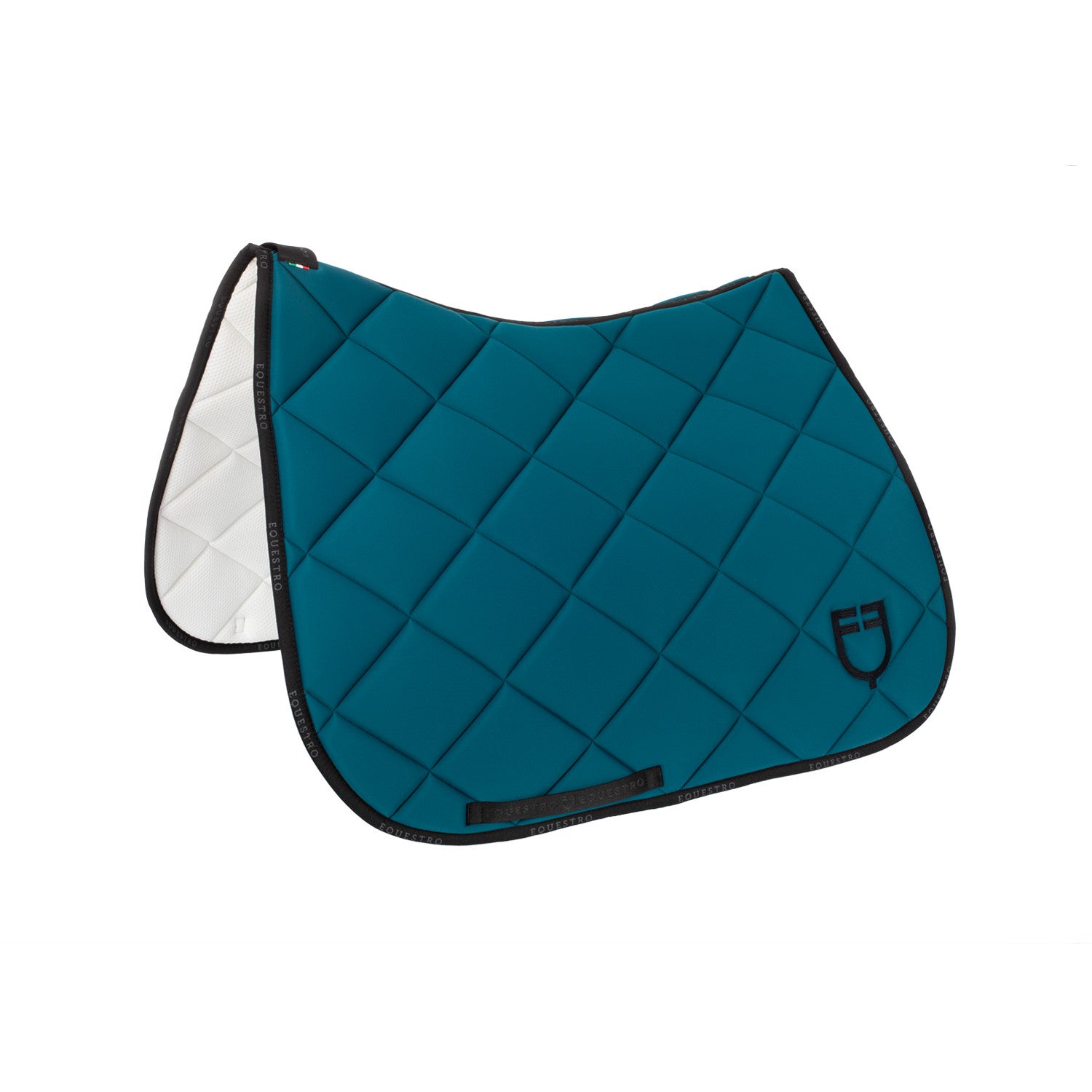 Equestro Dressage saddle pad technical fabric with logo