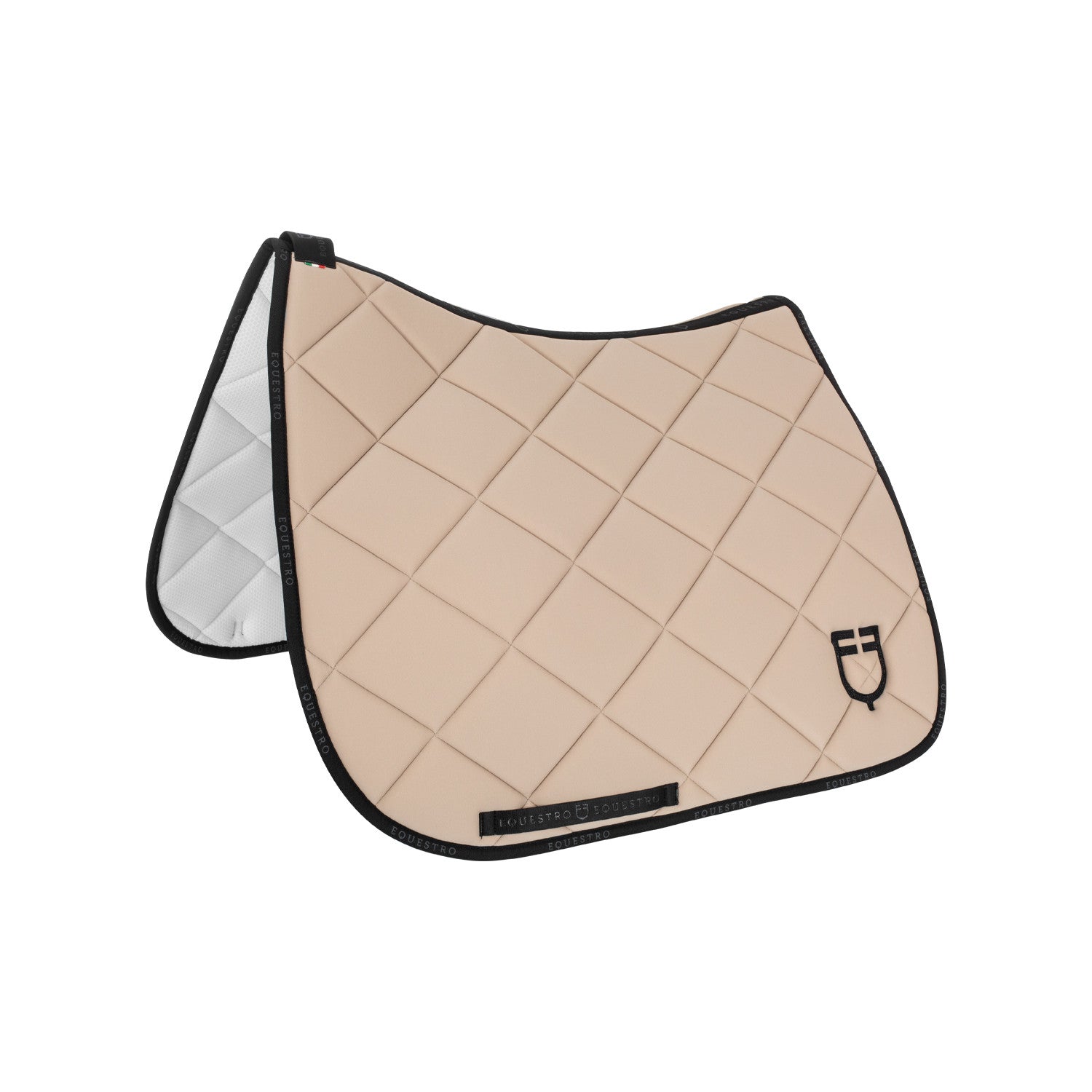 Equestro Dressage saddle pad technical fabric with logo
