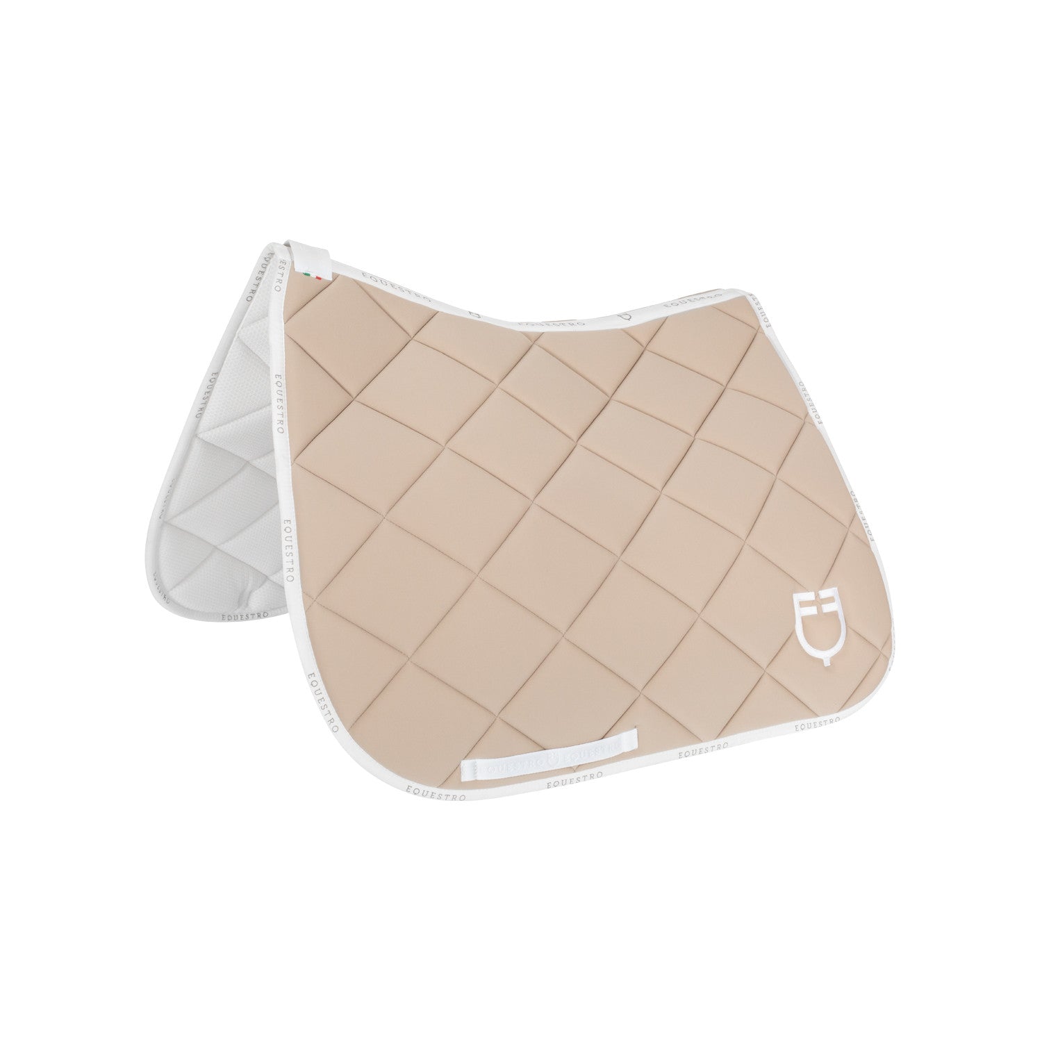 Equestro Dressage saddle pad technical fabric with logo
