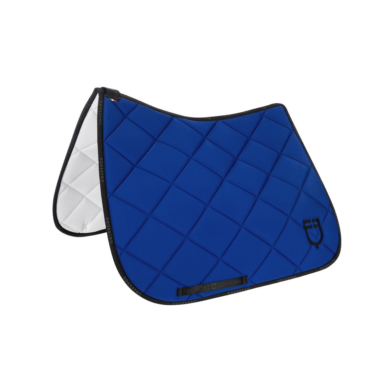 Equestro Dressage saddle pad technical fabric with logo