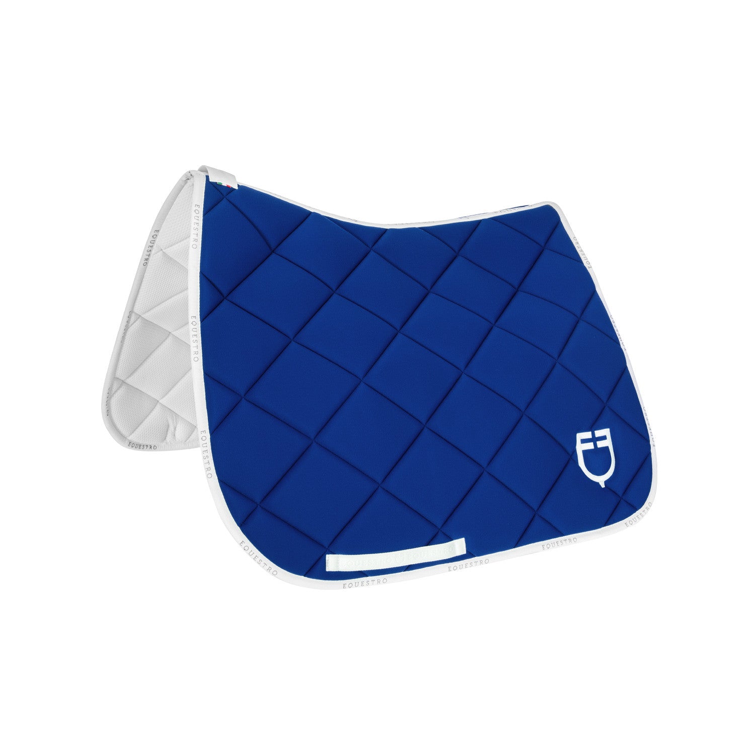 Equestro Dressage saddle pad technical fabric with logo