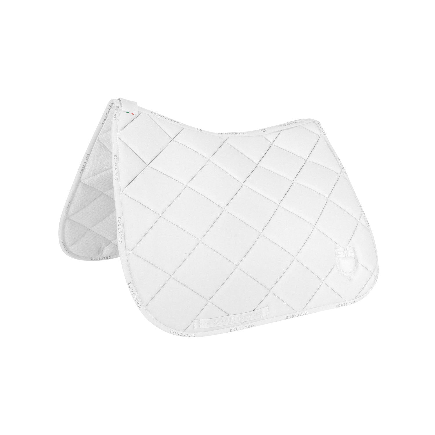 Equestro Dressage saddle pad technical fabric with logo