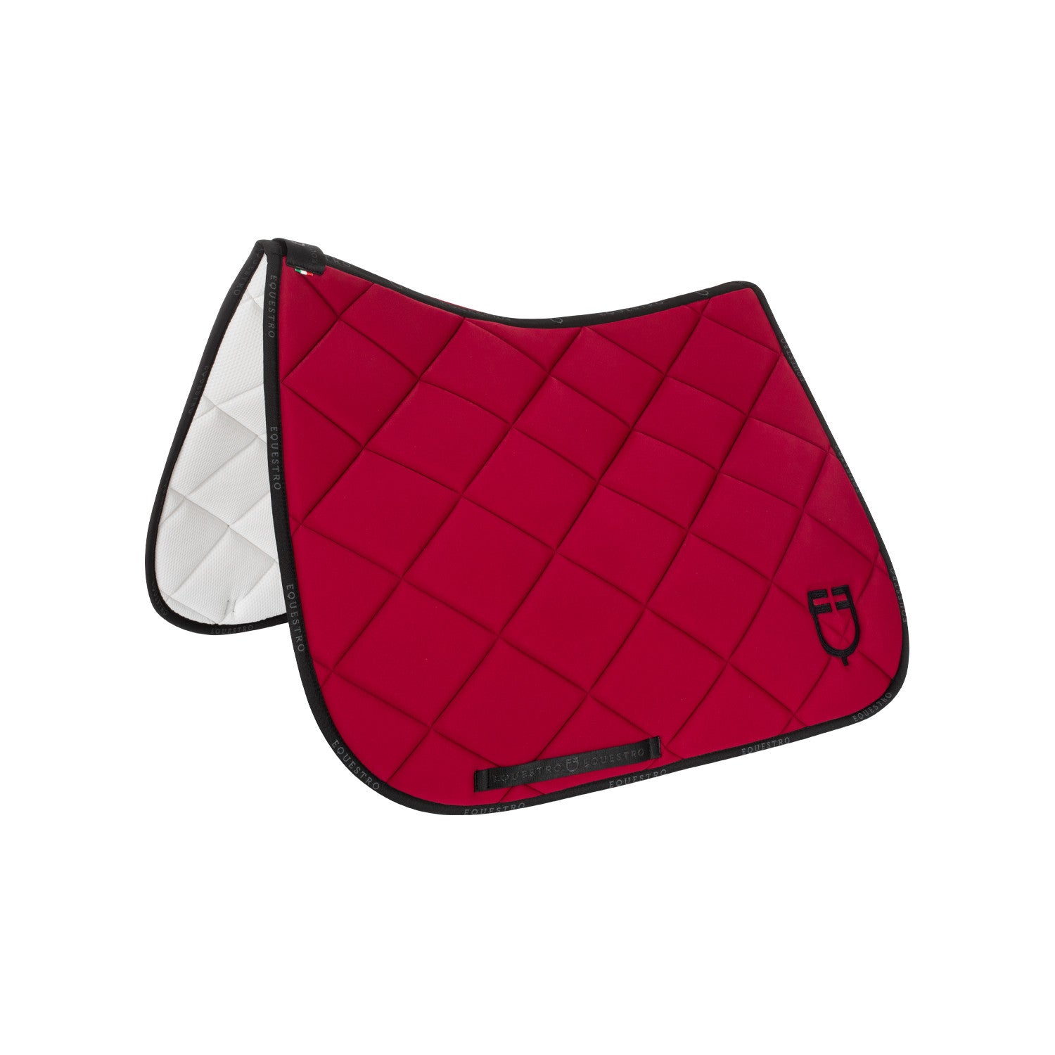 Equestro Dressage saddle pad technical fabric with logo