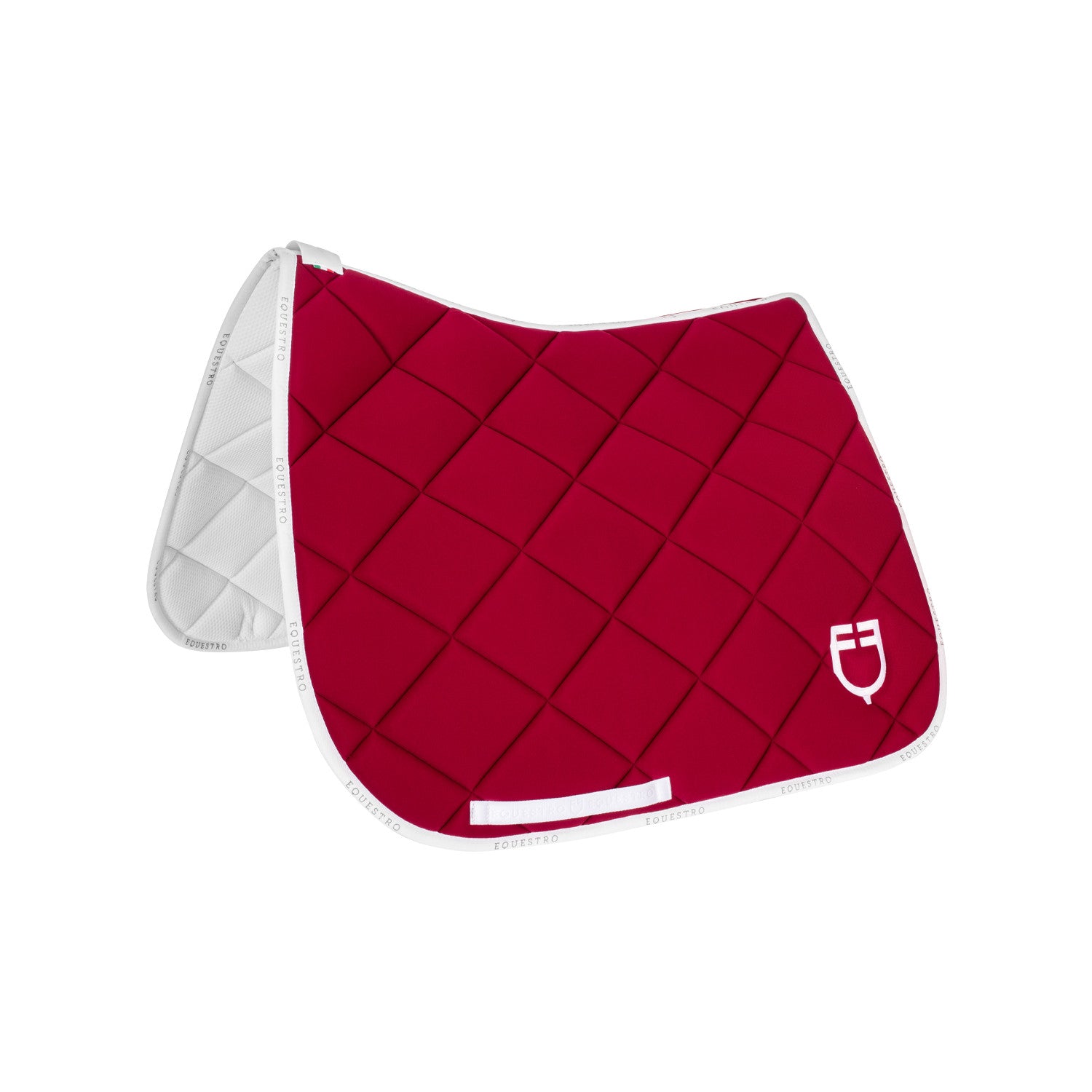 Equestro Dressage saddle pad technical fabric with logo