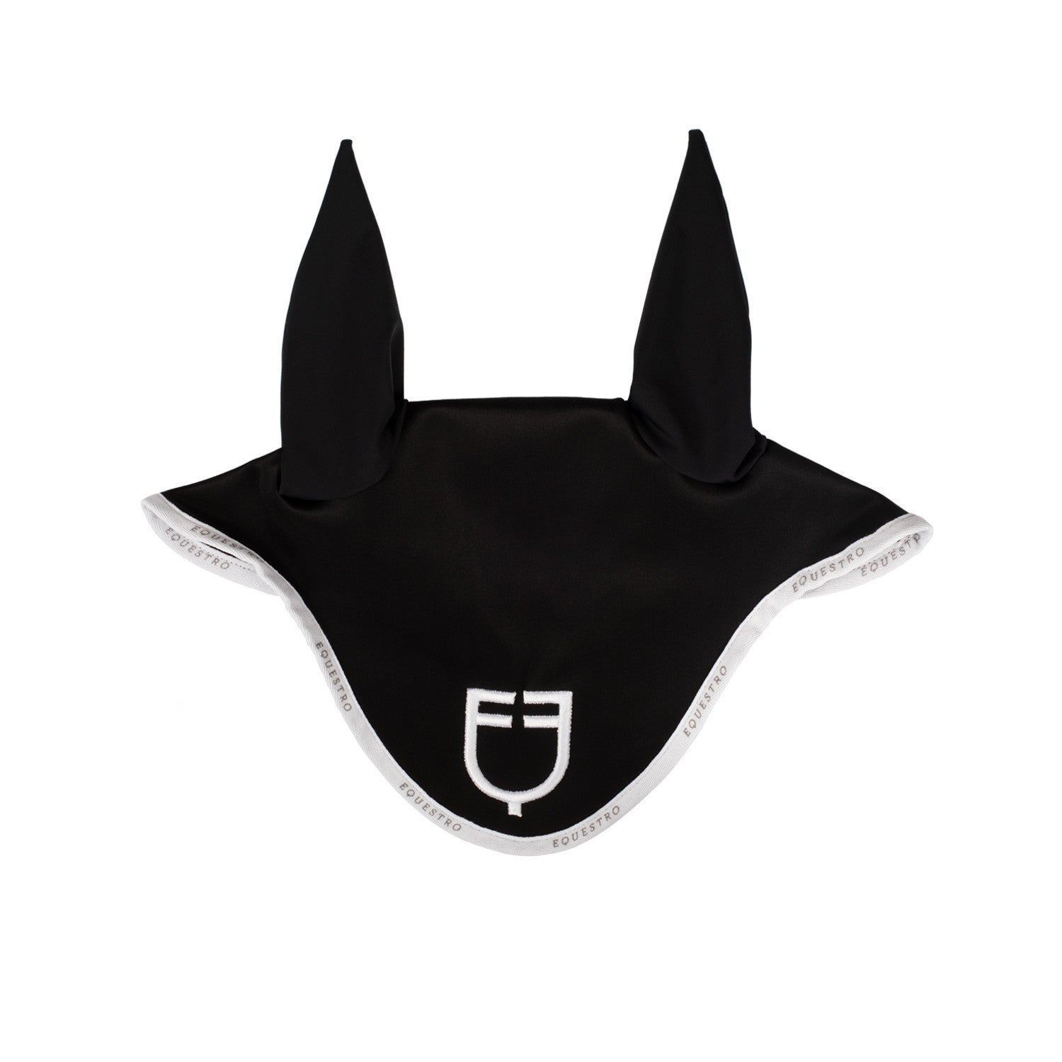 Equestro Fly veil in technical fabric with logo