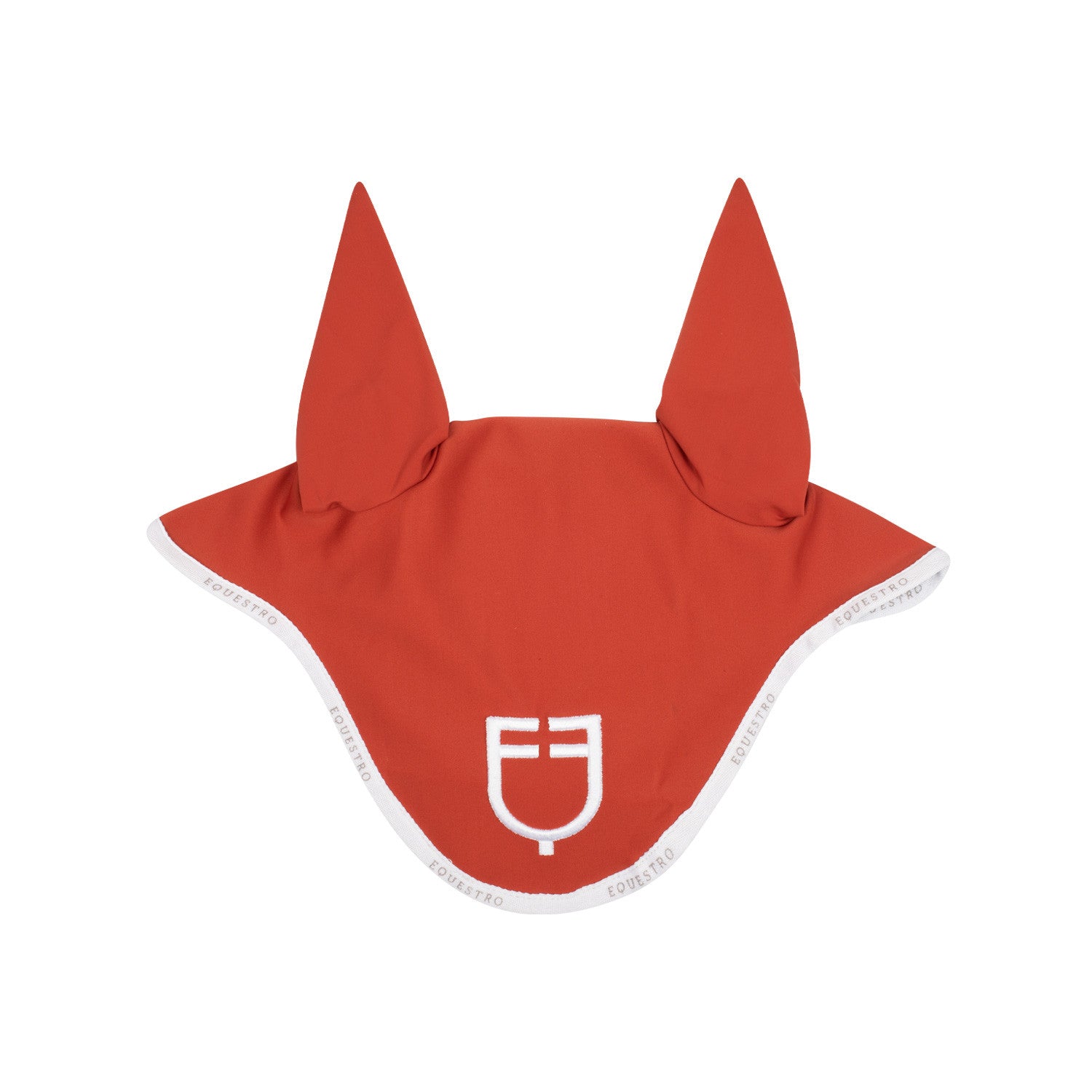 Equestro Fly veil in technical fabric with logo