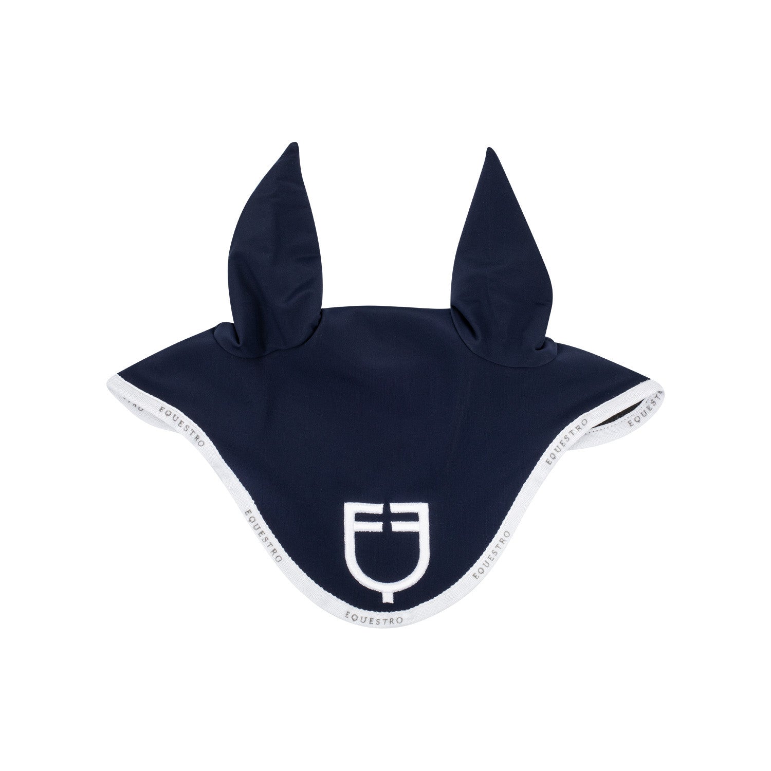 Equestro Fly veil in technical fabric with logo