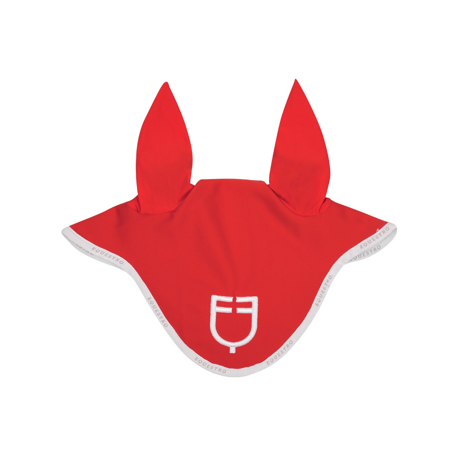 Equestro Fly veil in technical fabric with logo