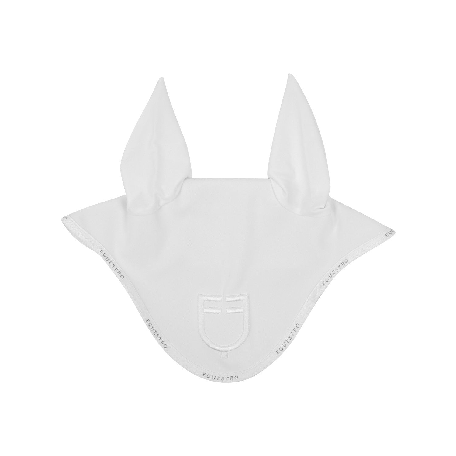 Equestro Fly veil in technical fabric with logo