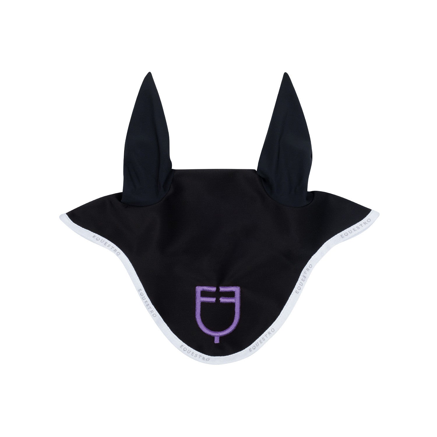 Equestro Fly veil in technical fabric with multicolor logo