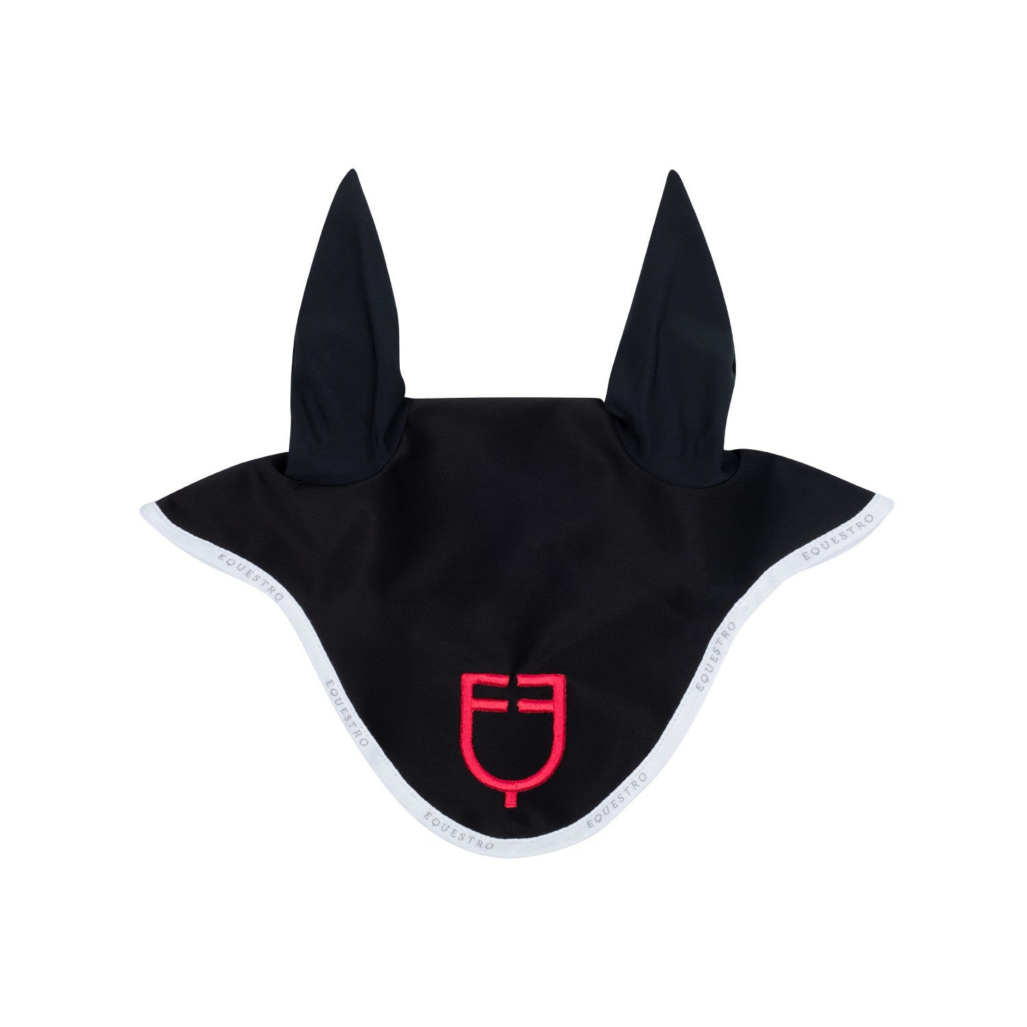 Equestro Fly veil in technical fabric with multicolor logo