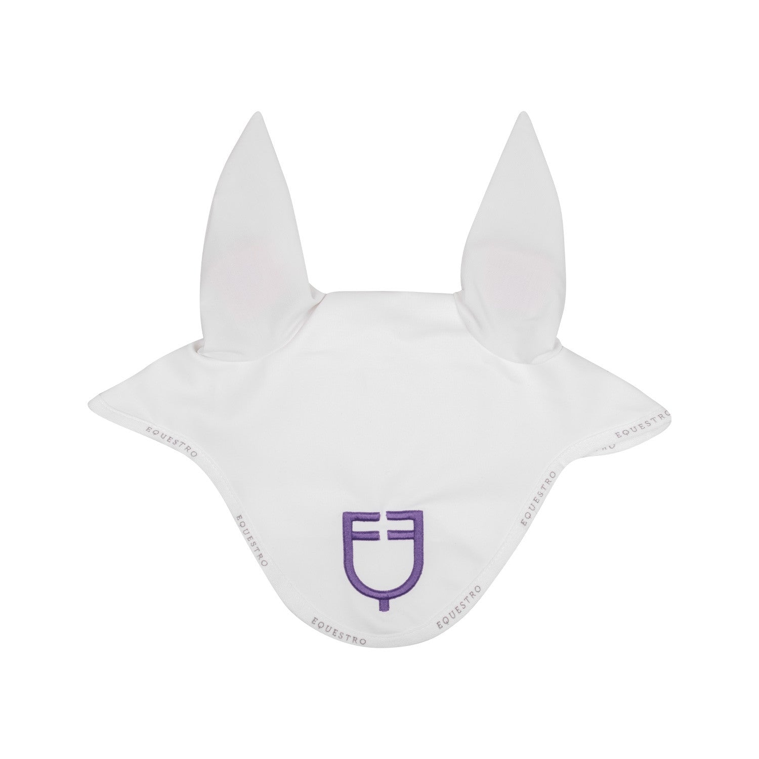 Equestro Fly veil in technical fabric with multicolor logo