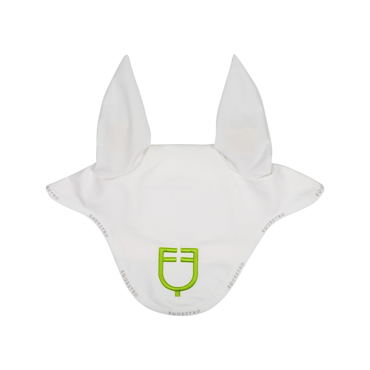 Equestro Fly veil in technical fabric with multicolor logo