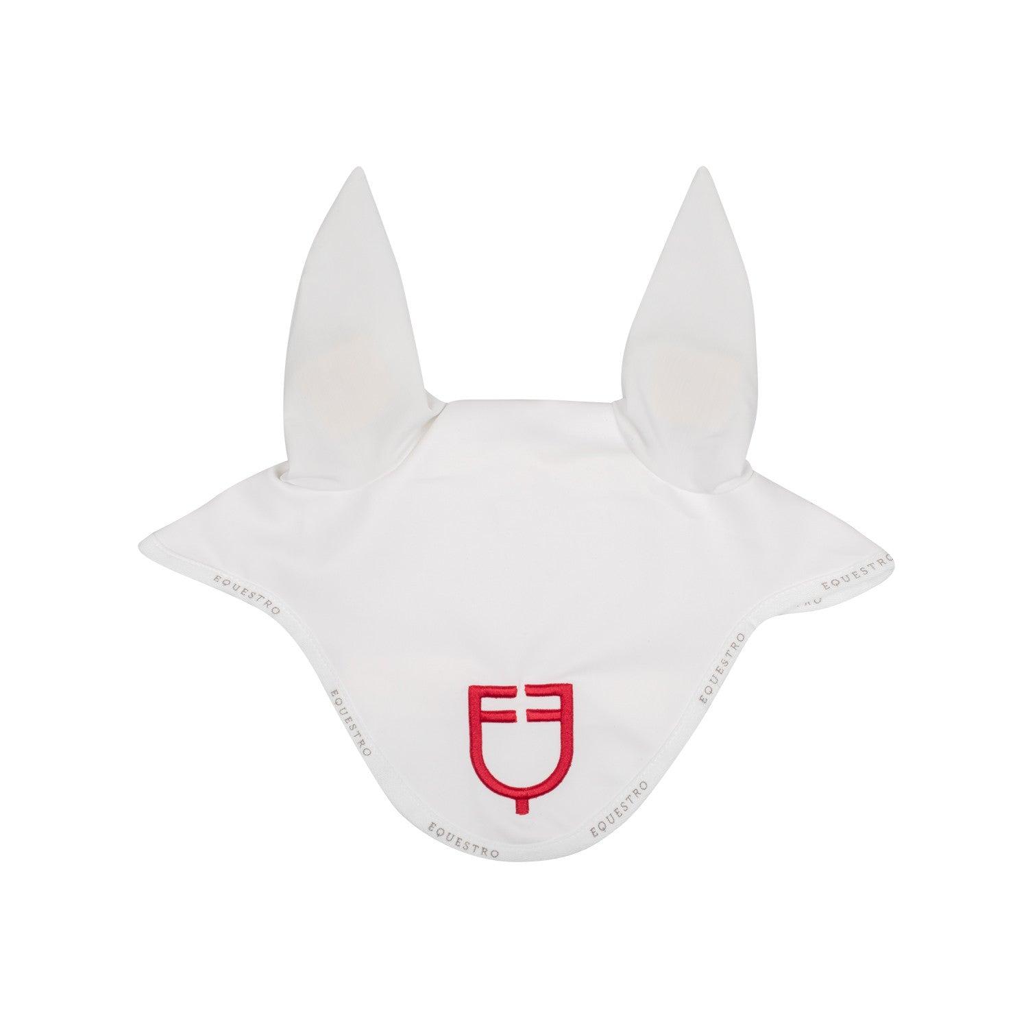 Equestro Fly veil in technical fabric with multicolor logo