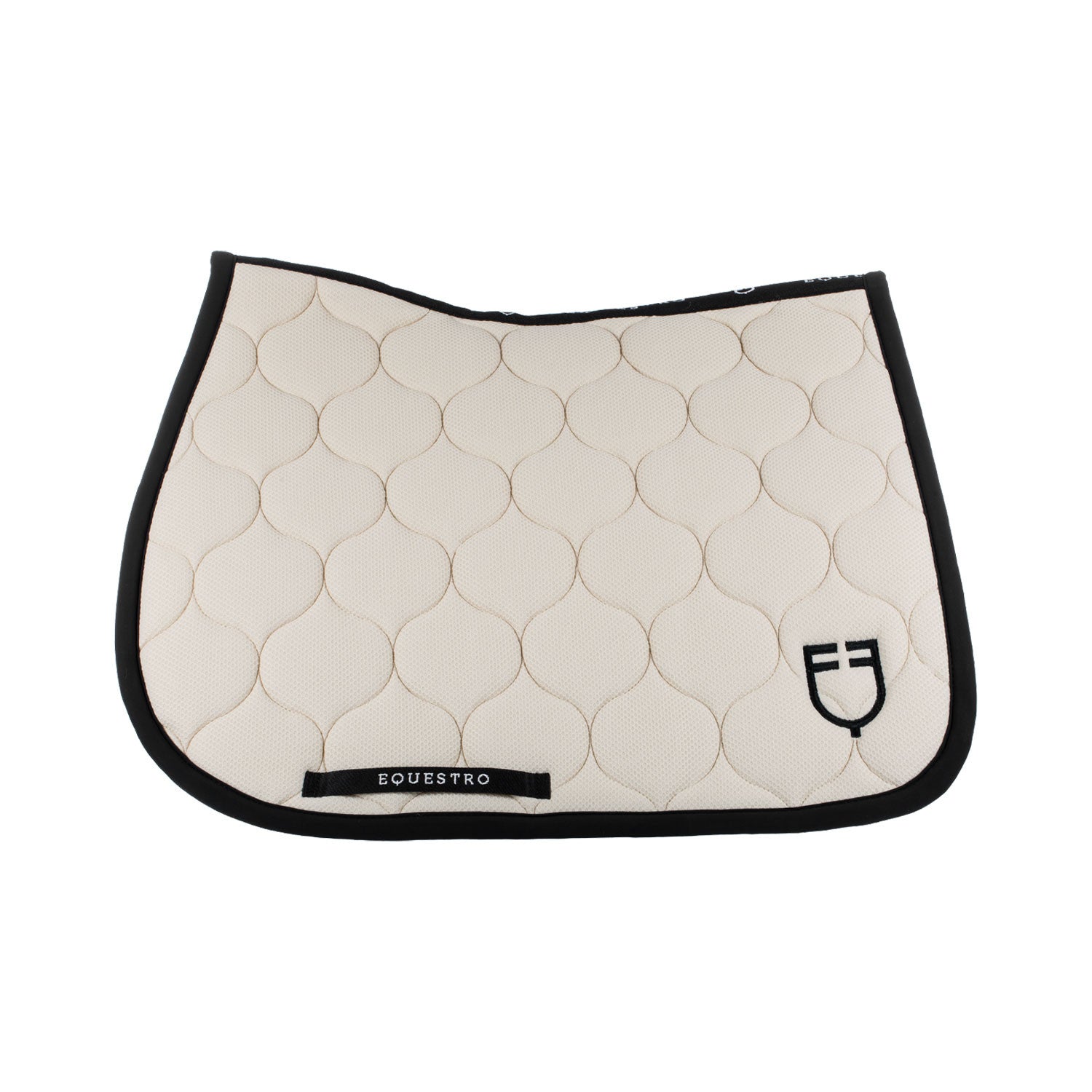 Logo mesh fabric jump saddle pad
