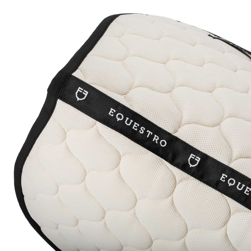 Logo mesh fabric jump saddle pad