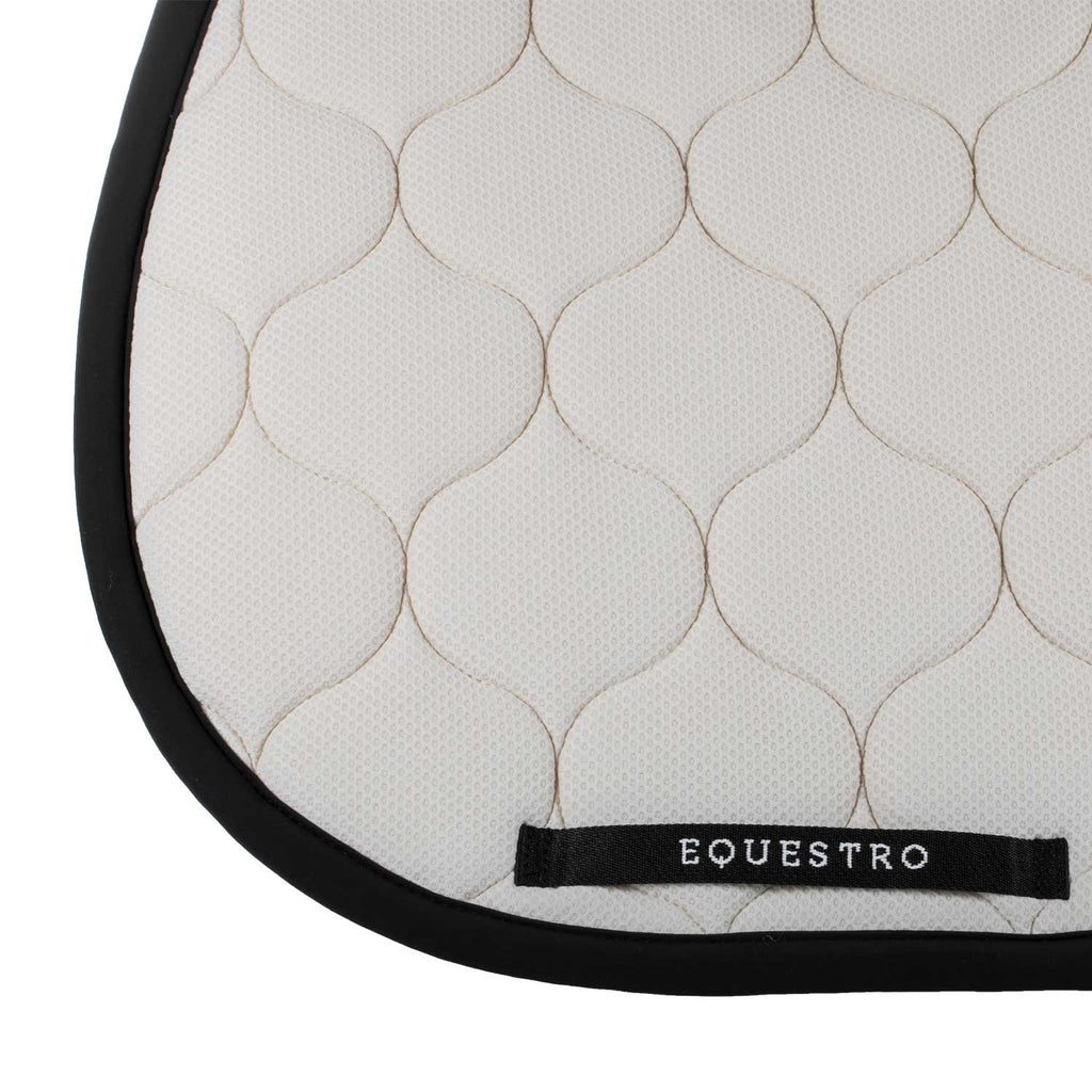 Logo mesh fabric jump saddle pad