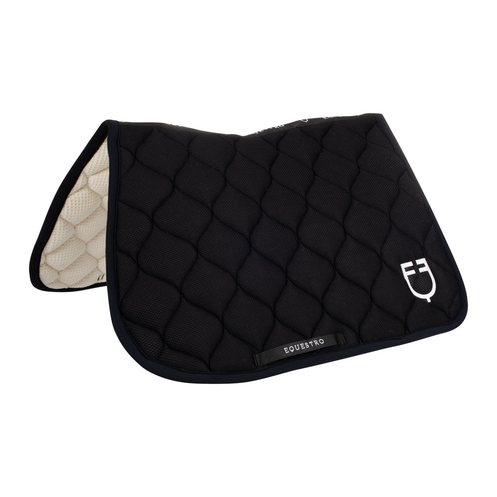 Equestro Logo mesh fabric jump saddle pad