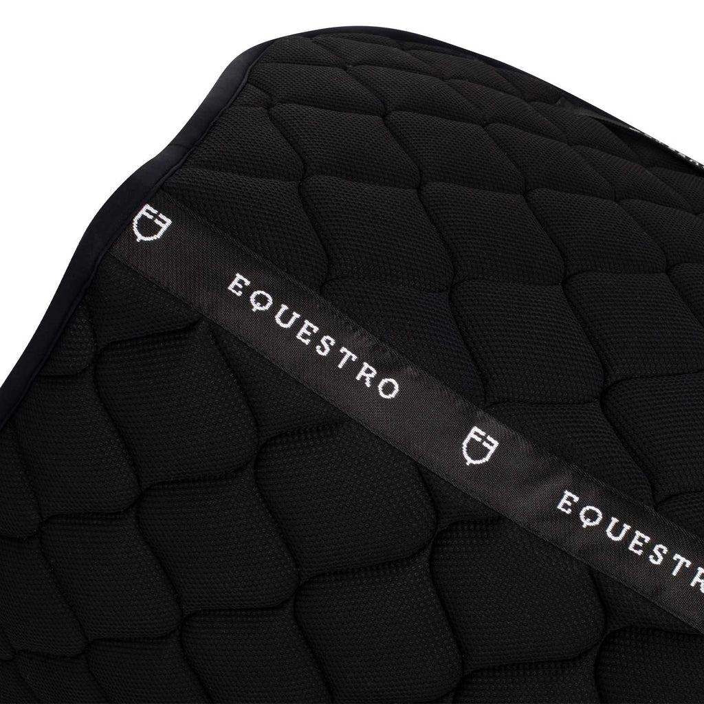 Logo mesh fabric jump saddle pad