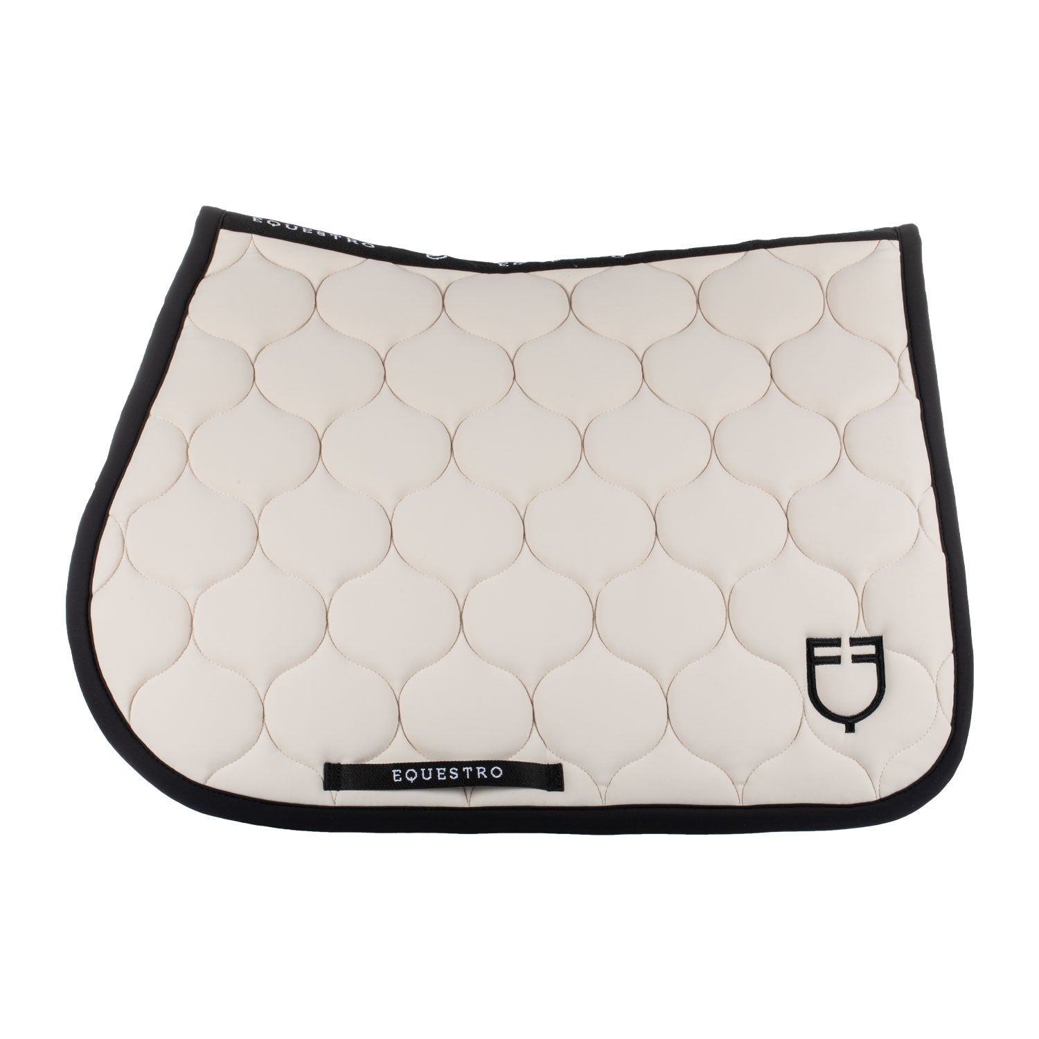Jumping saddle pad with onion quilting