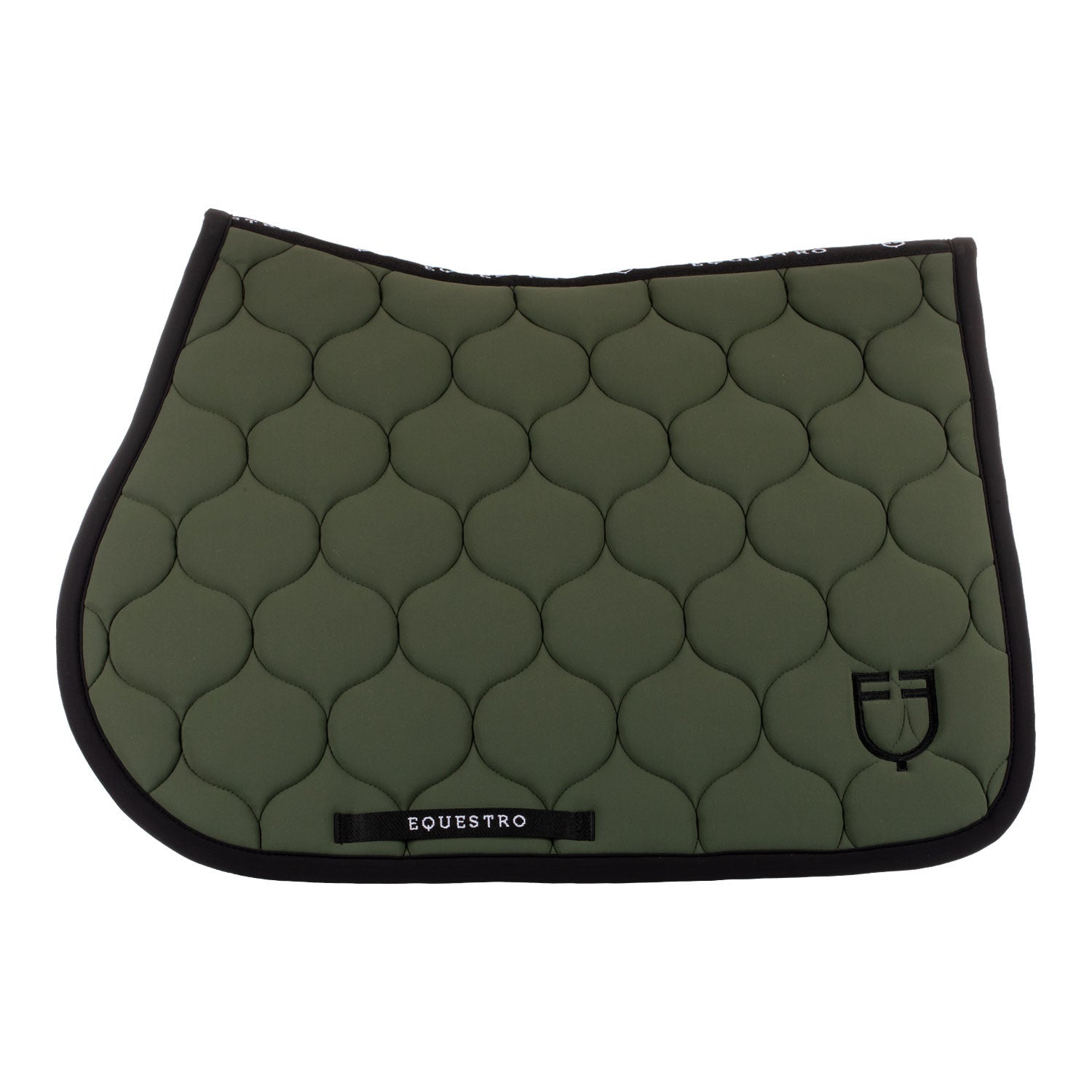 Jumping saddle pad with onion quilting