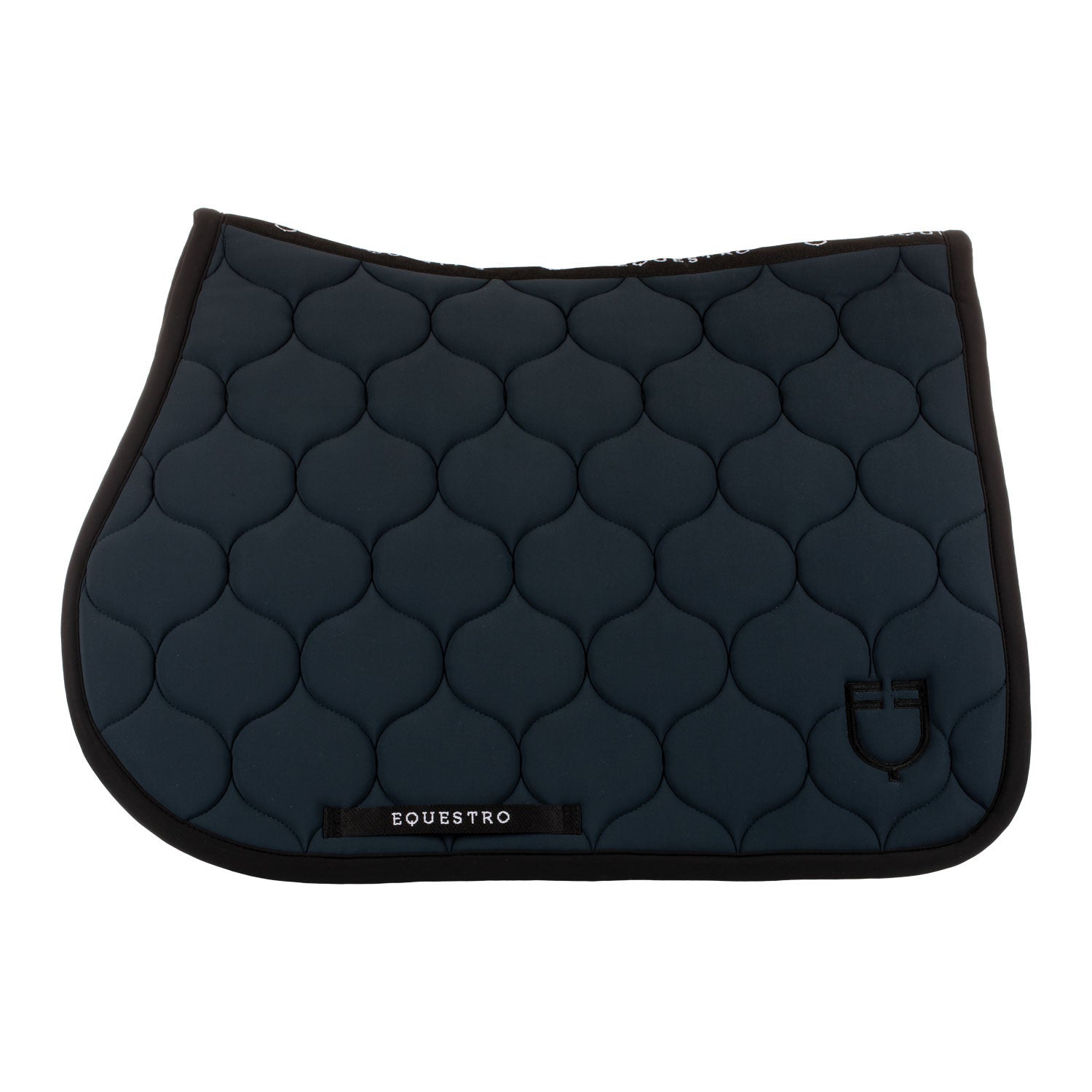 Jumping saddle pad with onion quilting