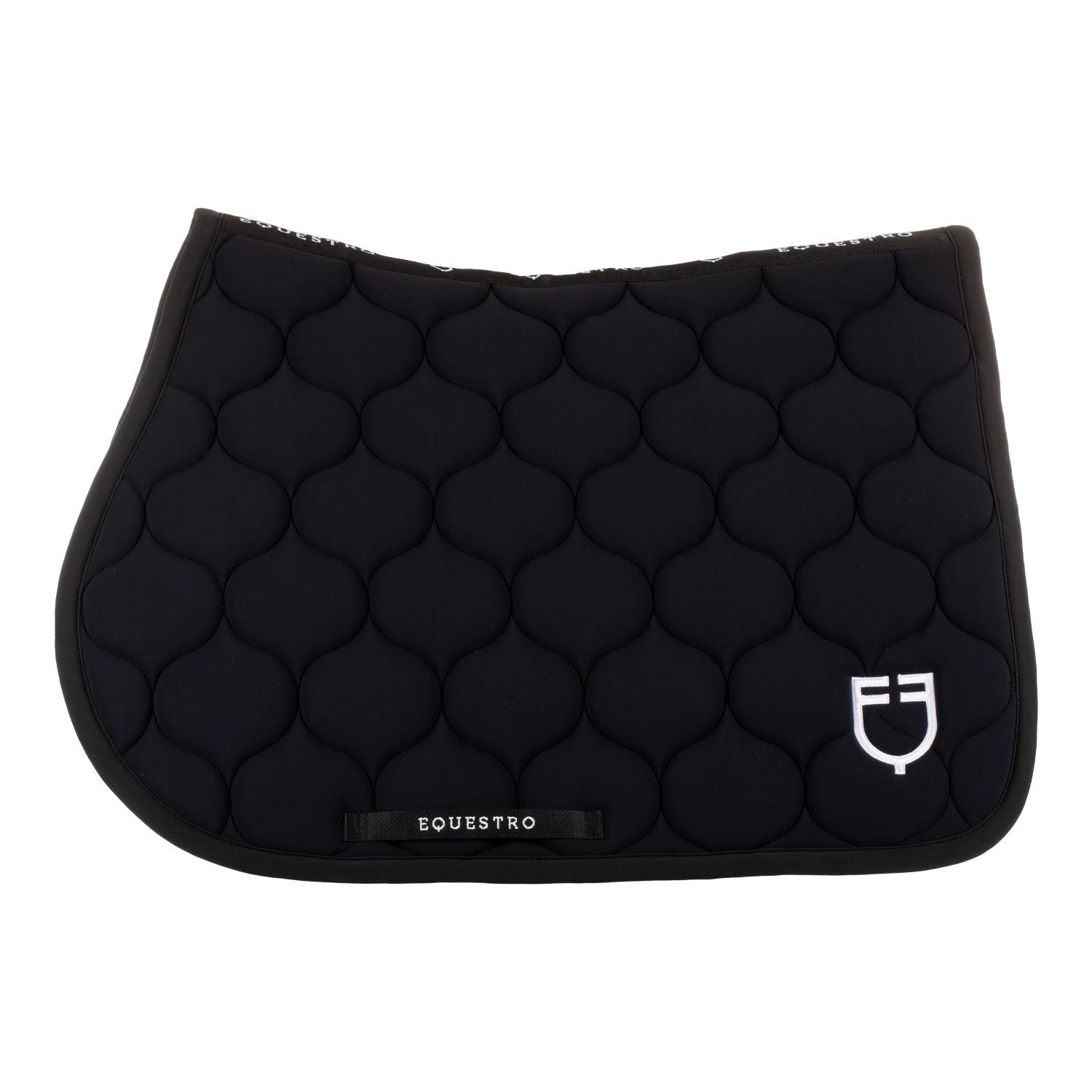 Jumping saddle pad with onion quilting